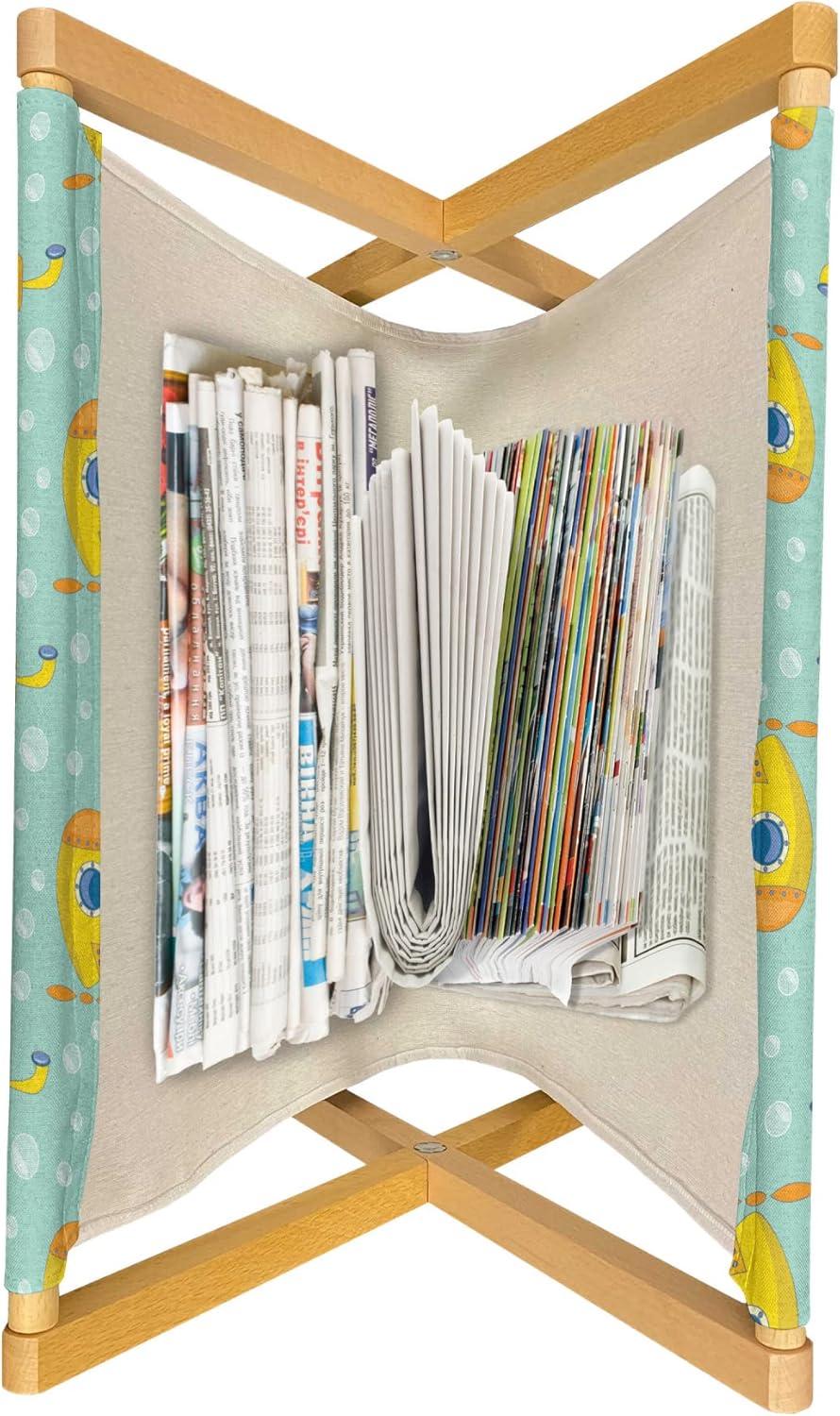 imageAmbesonne Mauve Magazine and Book Holder Big Fresh Flower Floret Buds Bouquet Motif Valentine Romance Blossoms Design Print Floor Rack Decor for Interior of Home amp Office 22 x 19 Yellow VioletSeafoam and Earth Yellow