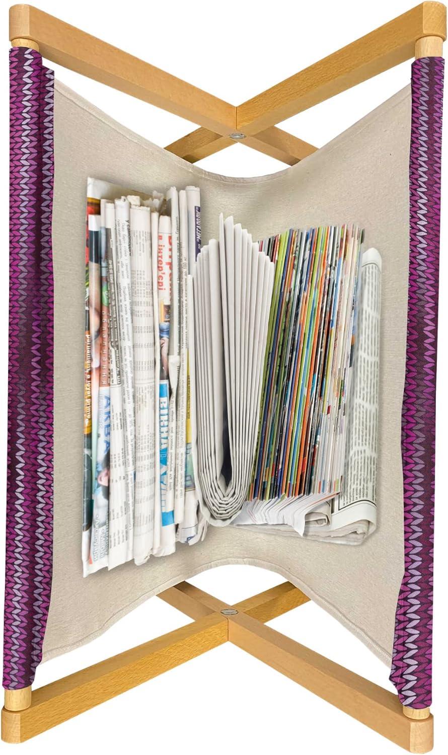 imageAmbesonne Mauve Magazine and Book Holder Big Fresh Flower Floret Buds Bouquet Motif Valentine Romance Blossoms Design Print Floor Rack Decor for Interior of Home amp Office 22 x 19 Yellow VioletFuchsia and Violet