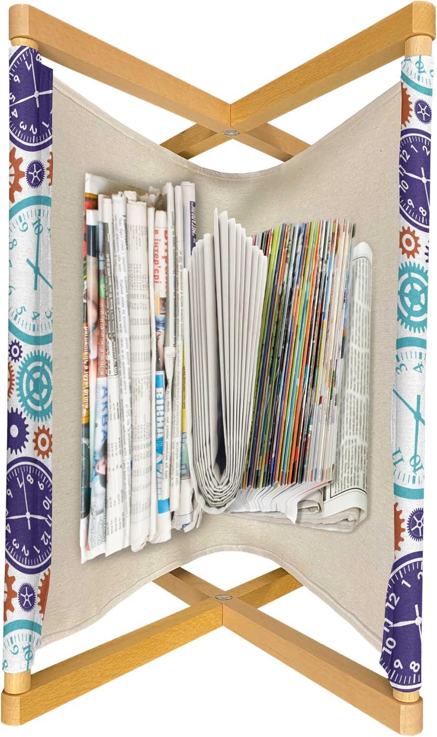 imageAmbesonne Mauve Magazine and Book Holder Big Fresh Flower Floret Buds Bouquet Motif Valentine Romance Blossoms Design Print Floor Rack Decor for Interior of Home amp Office 22 x 19 Yellow VioletBlue and Dark Orange