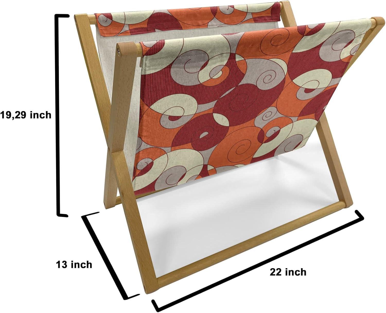 imageAmbesonne Mauve Magazine and Book Holder Big Fresh Flower Floret Buds Bouquet Motif Valentine Romance Blossoms Design Print Floor Rack Decor for Interior of Home amp Office 22 x 19 Yellow VioletOrange Ruby Ivory