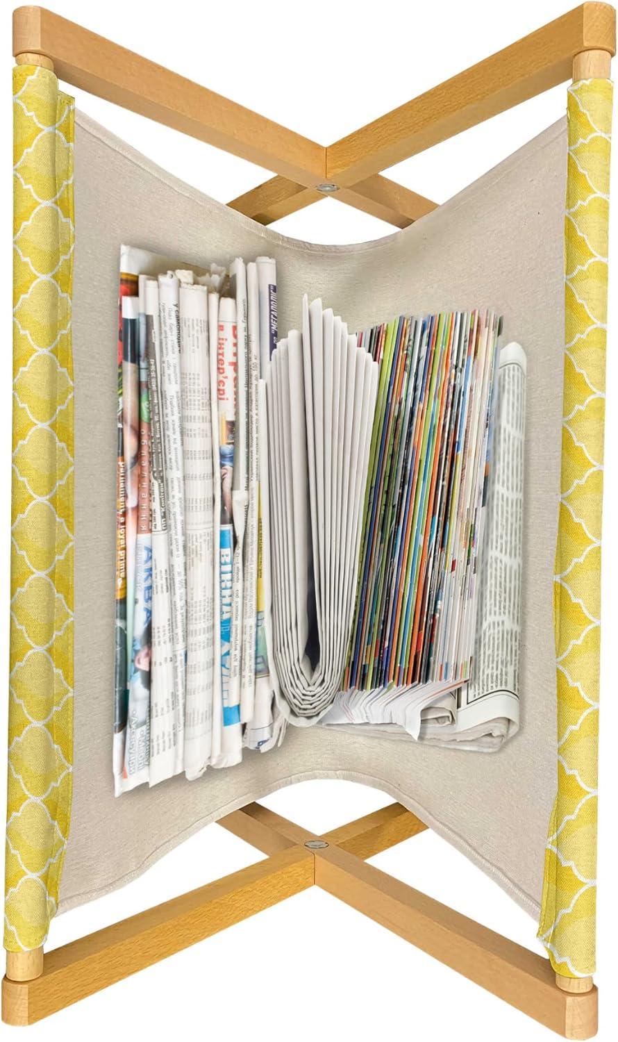 imageAmbesonne Mauve Magazine and Book Holder Big Fresh Flower Floret Buds Bouquet Motif Valentine Romance Blossoms Design Print Floor Rack Decor for Interior of Home amp Office 22 x 19 Yellow VioletMerigold Yellow