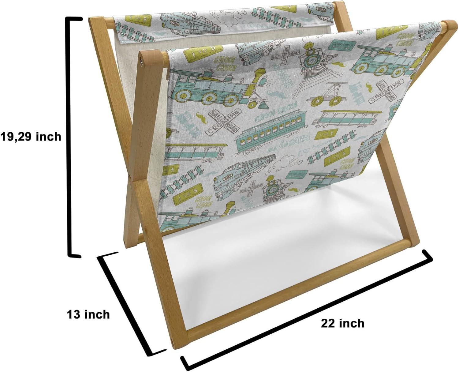 imageAmbesonne Mauve Magazine and Book Holder Big Fresh Flower Floret Buds Bouquet Motif Valentine Romance Blossoms Design Print Floor Rack Decor for Interior of Home amp Office 22 x 19 Yellow VioletApple Green Turquoise