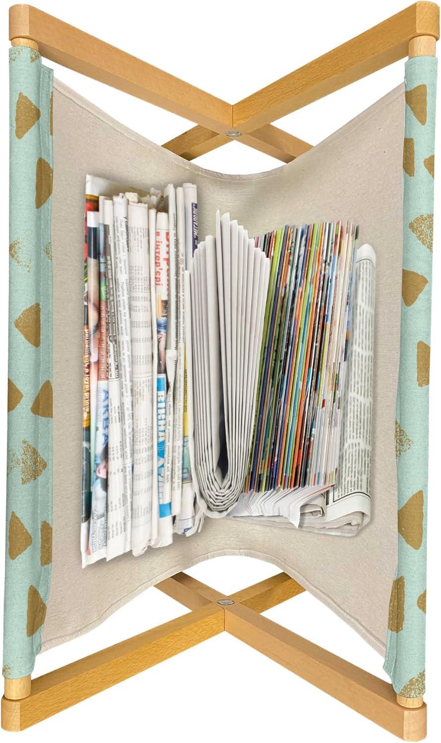 imageAmbesonne Mint Magazine and Book Holder Ornamental Floral Drawing with Hearts Leaves Romantic Valentines Anniversary Floor Rack Decor for Interior of Home amp Office 22 x 19 Blush Sky Blue WhitePale Coffee Almond Green