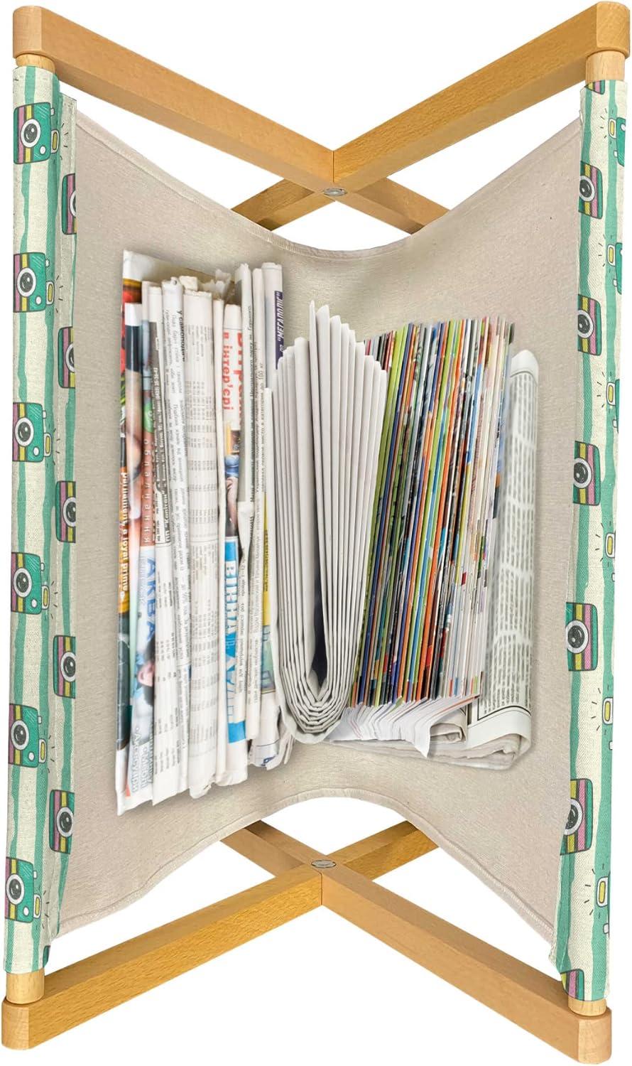 imageAmbesonne Mint Magazine and Book Holder Ornamental Floral Drawing with Hearts Leaves Romantic Valentines Anniversary Floor Rack Decor for Interior of Home amp Office 22 x 19 Blush Sky Blue WhiteSea Green and Ivory