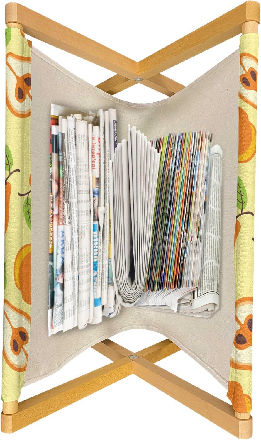 imageAmbesonne Mint Magazine and Book Holder Ornamental Floral Drawing with Hearts Leaves Romantic Valentines Anniversary Floor Rack Decor for Interior of Home amp Office 22 x 19 Blush Sky Blue WhiteApricot Lime Green