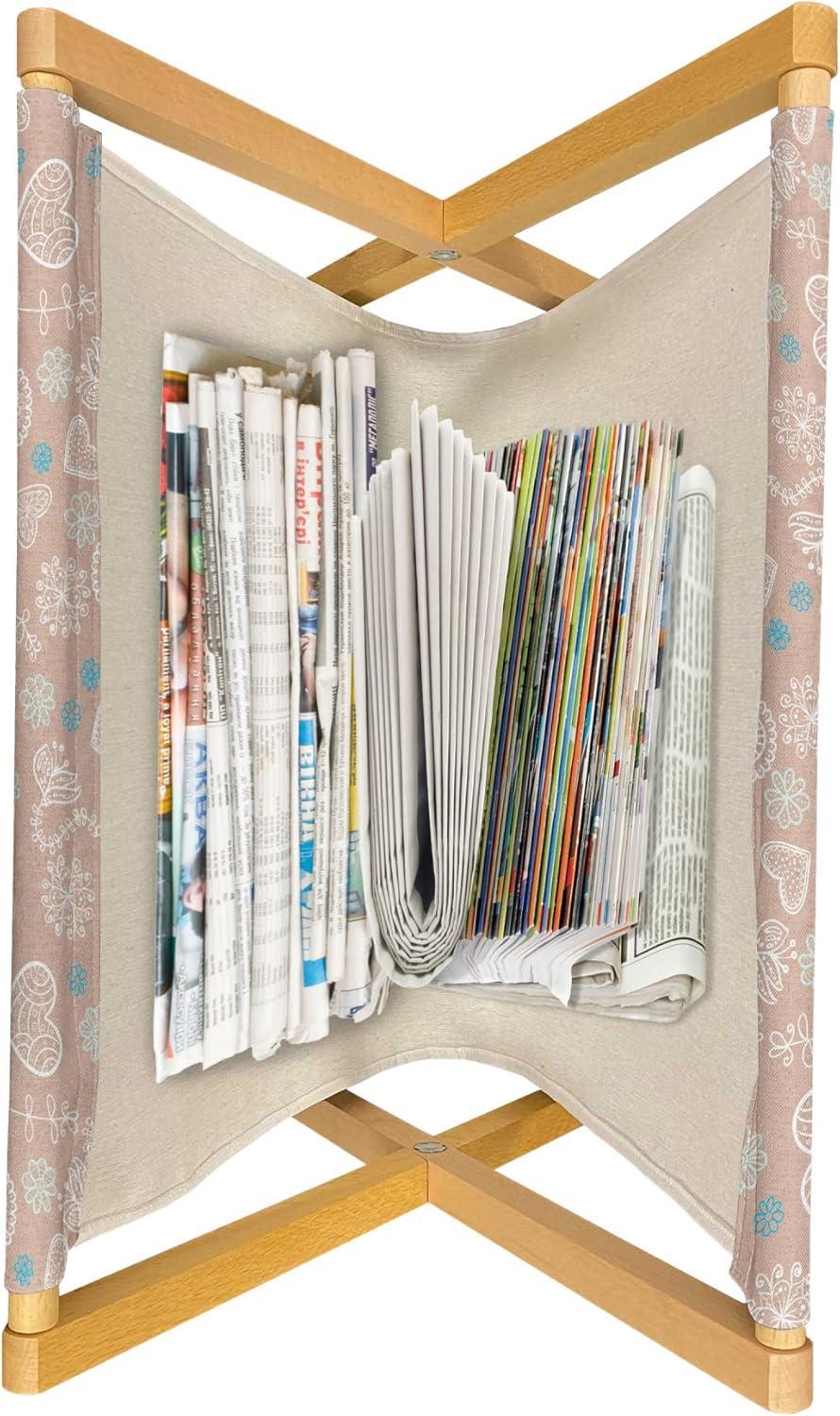 imageAmbesonne Mint Magazine and Book Holder Ornamental Floral Drawing with Hearts Leaves Romantic Valentines Anniversary Floor Rack Decor for Interior of Home amp Office 22 x 19 Blush Sky Blue WhiteBlush Sky Blue White