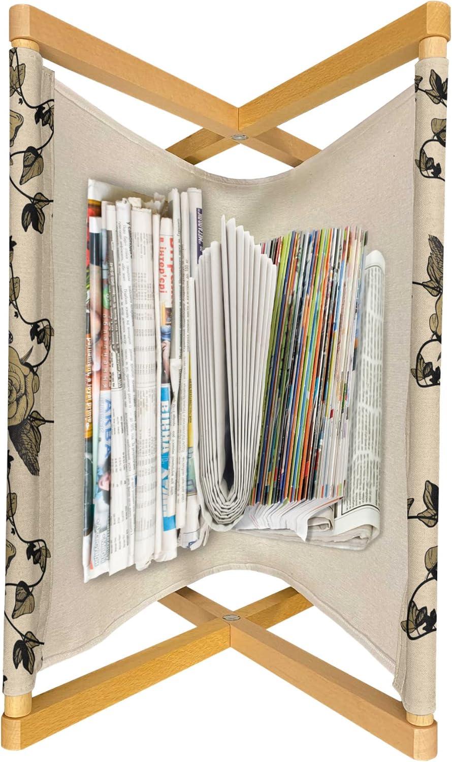 imageAmbesonne Mint Magazine and Book Holder Ornamental Floral Drawing with Hearts Leaves Romantic Valentines Anniversary Floor Rack Decor for Interior of Home amp Office 22 x 19 Blush Sky Blue WhitePale Mustard Dark Tan