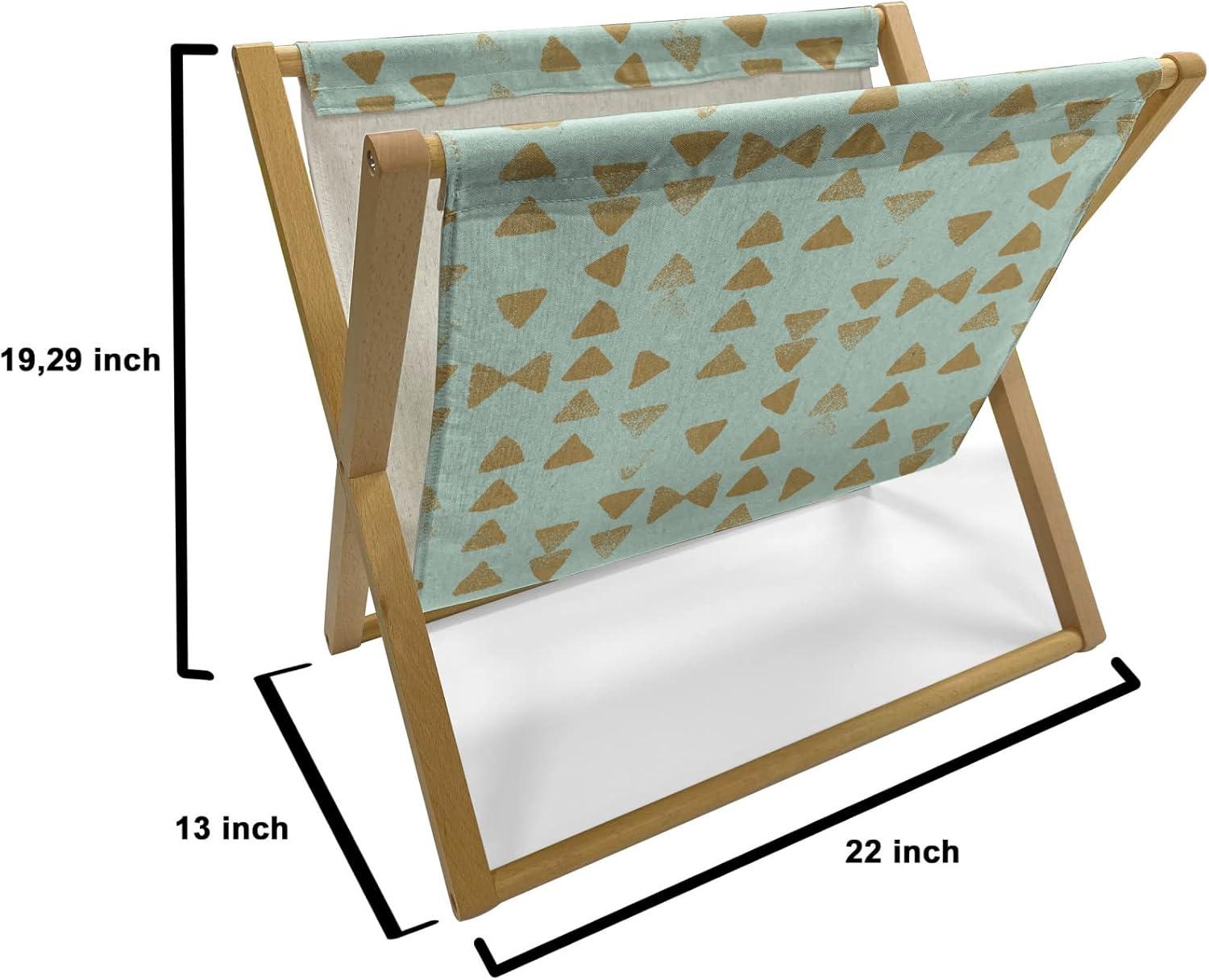 imageAmbesonne Mint Magazine and Book Holder Ornamental Floral Drawing with Hearts Leaves Romantic Valentines Anniversary Floor Rack Decor for Interior of Home amp Office 22 x 19 Blush Sky Blue WhitePale Coffee Almond Green
