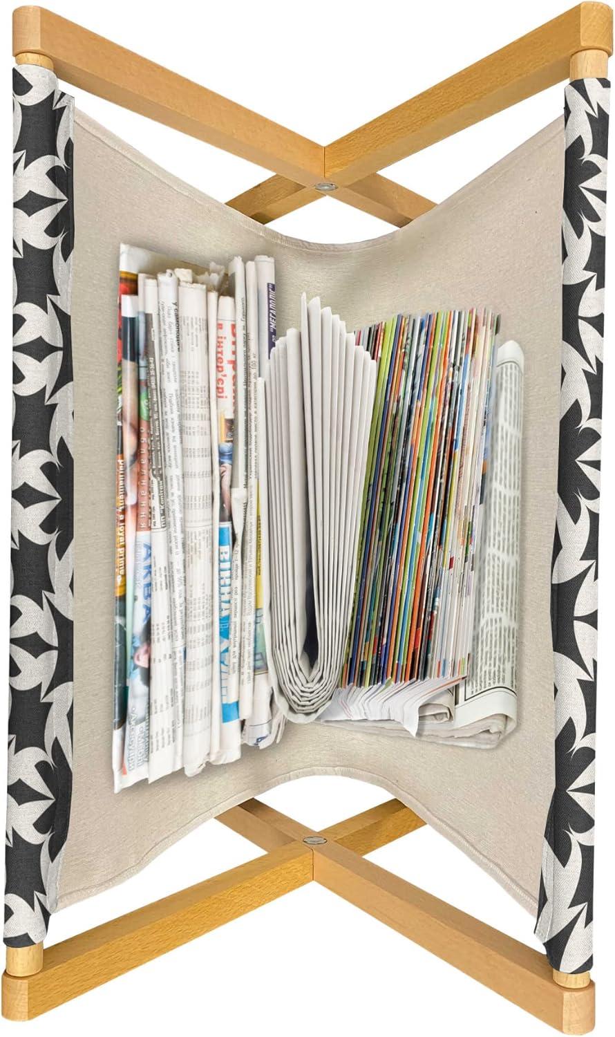 imageAmbesonne Modern Magazine and Book Holder Love Theme Romantic Repetitive Pattern of Hearts in Monochrome Style Valentines Day Floor Rack Decor for Interior of Home amp Office 22 x 19 Pink WhiteDark Grey and Eggshell