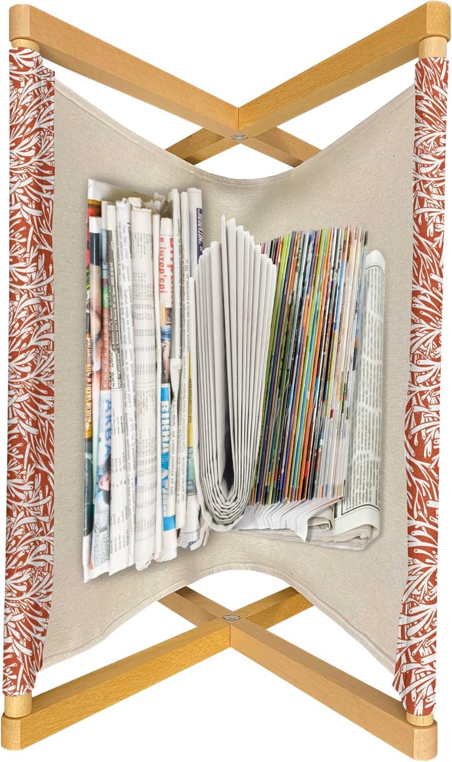 imageAmbesonne Modern Magazine and Book Holder Love Theme Romantic Repetitive Pattern of Hearts in Monochrome Style Valentines Day Floor Rack Decor for Interior of Home amp Office 22 x 19 Pink WhiteBurnt Orange White