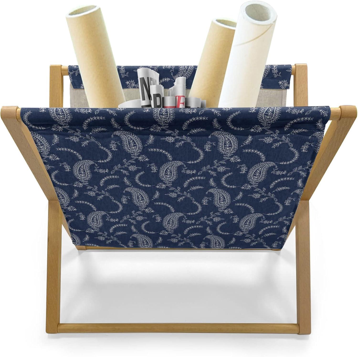 imageAmbesonne Modern Magazine and Book Holder Love Theme Romantic Repetitive Pattern of Hearts in Monochrome Style Valentines Day Floor Rack Decor for Interior of Home amp Office 22 x 19 Pink WhiteDark Violet Blue and White