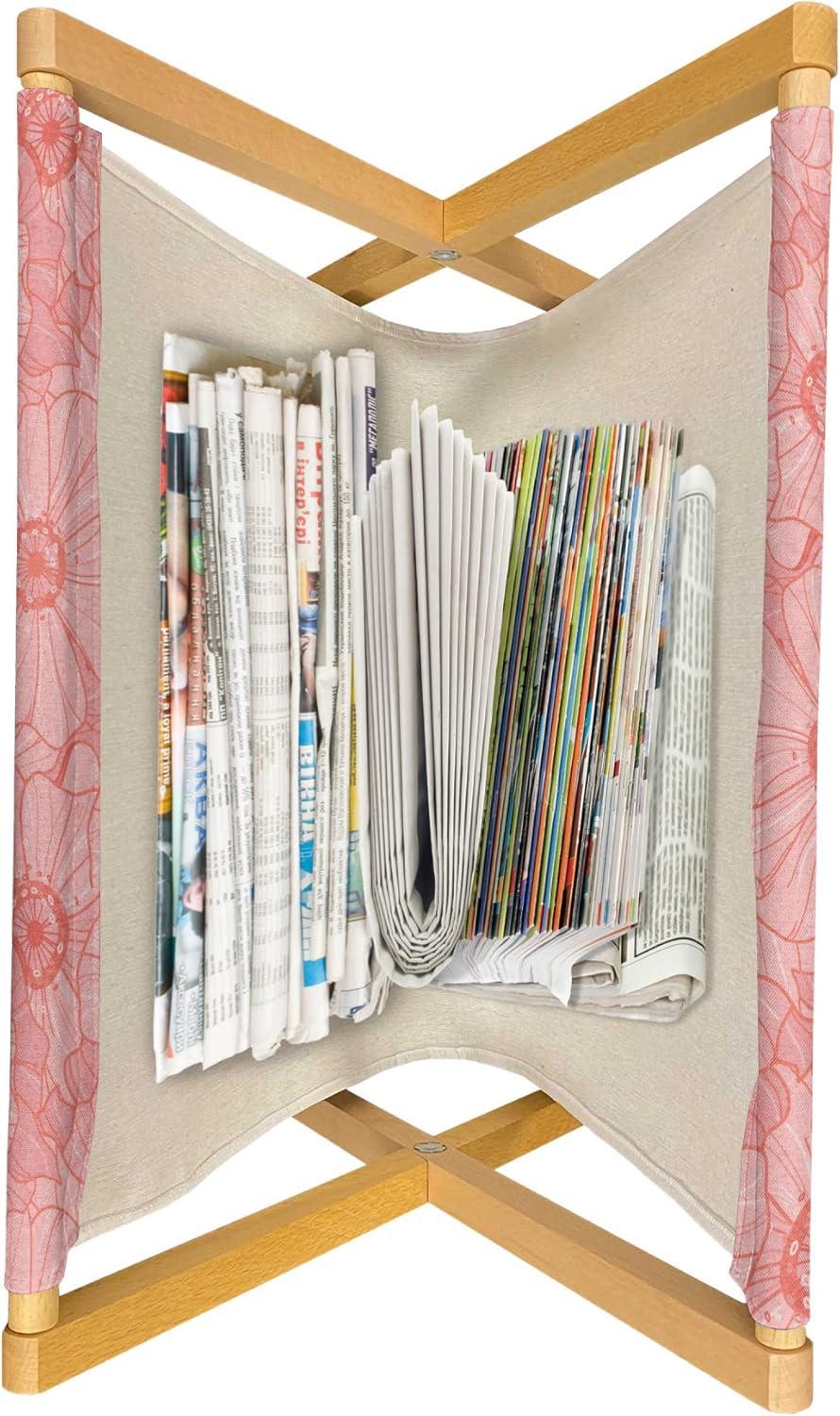 imageAmbesonne Owl Magazine and Book Holder Valentines Animals Lovebirds Boy and Girl Bird Motifs on Plain Backdrop Floor Rack Decor for Interior of Home amp Office 22 x 19 Navy Blue Pink and WhitePale Pink and Coral