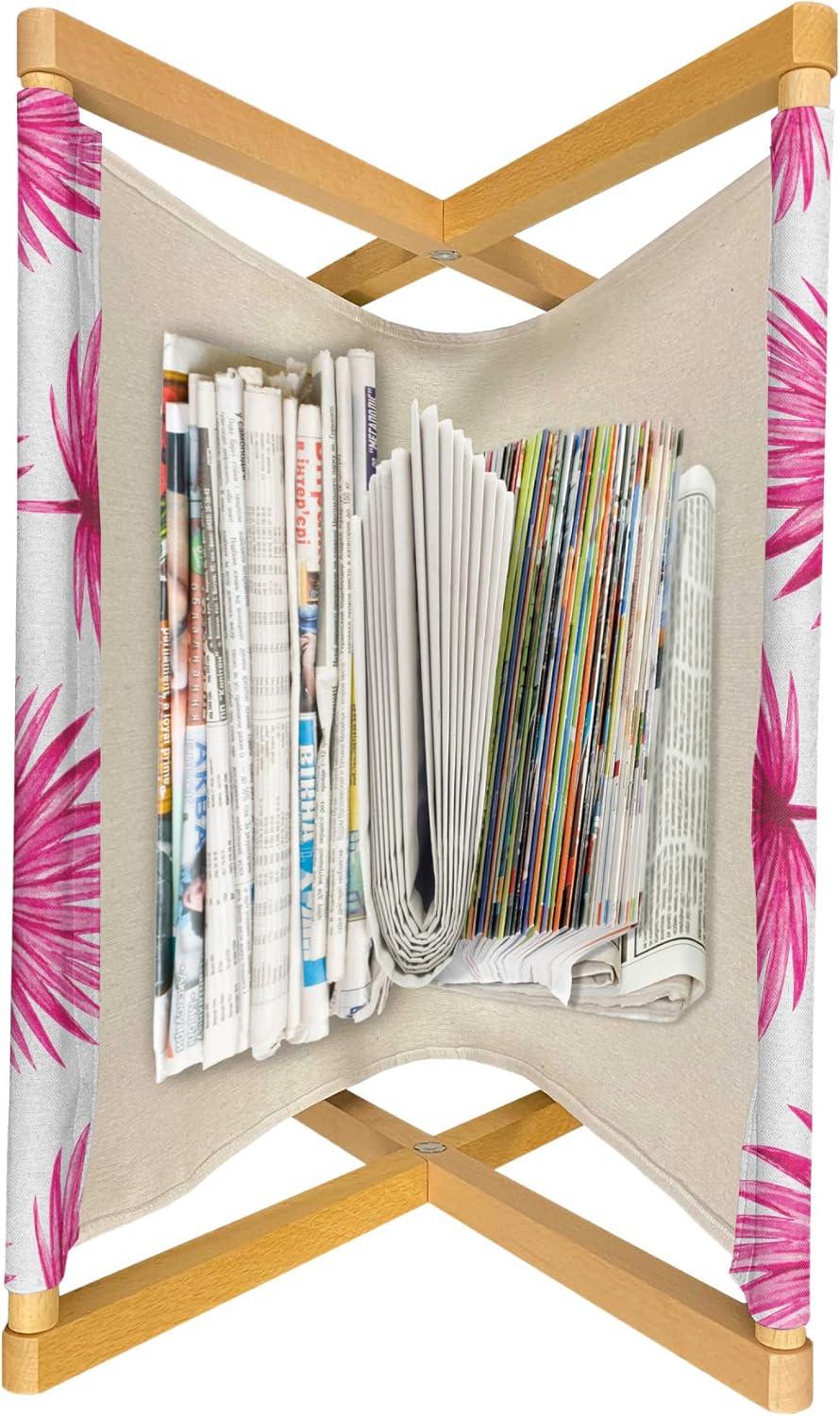 imageAmbesonne Pale Pink Magazine and Book Holder Romantic Roses Garden Illustration Nature Inspired Valentines Day Themed Floor Rack Decor for Interior of Home amp Office 22 x 19 Yellow Coral PinkHot Pink Coconut