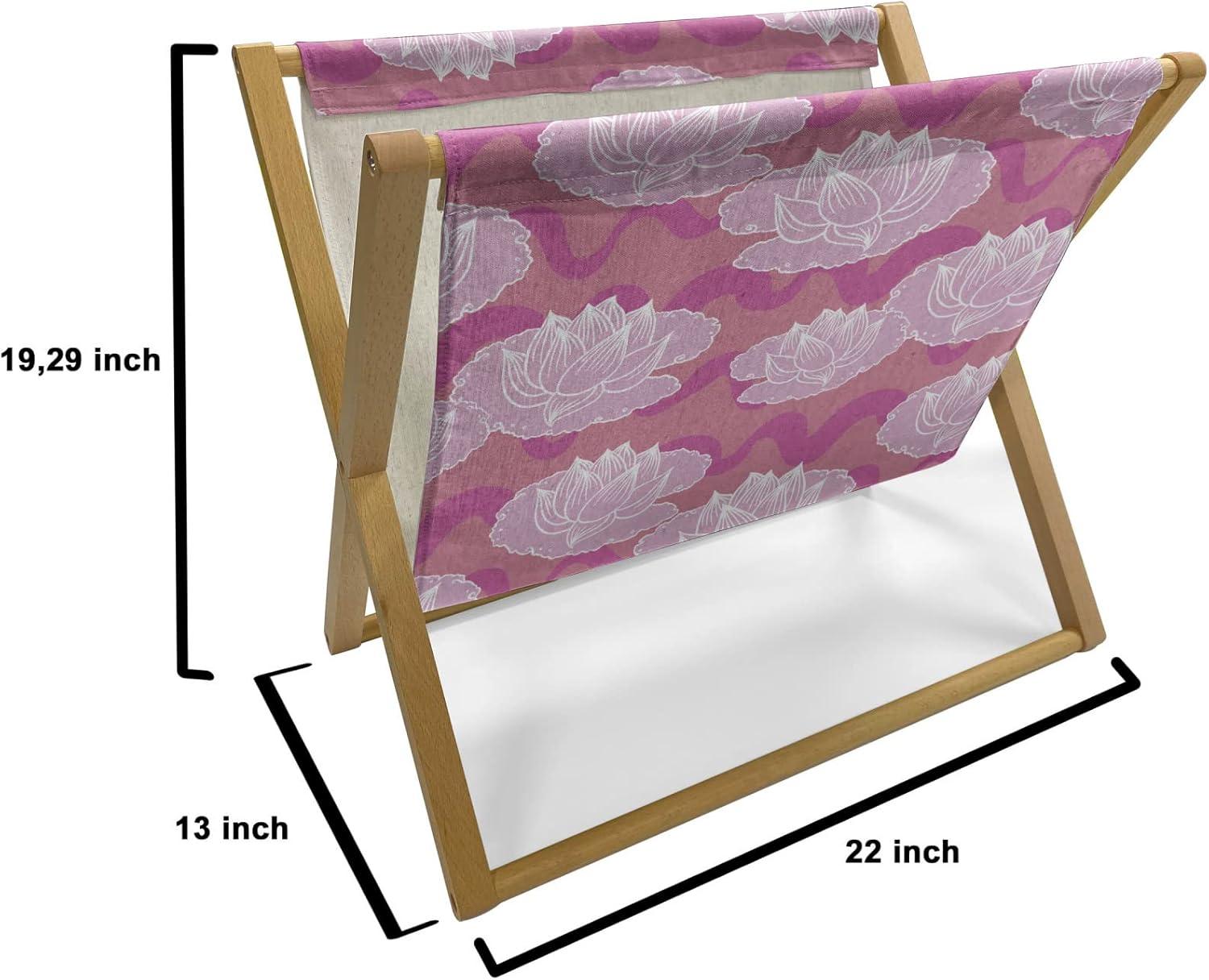 imageAmbesonne Pale Pink Magazine and Book Holder Romantic Roses Garden Illustration Nature Inspired Valentines Day Themed Floor Rack Decor for Interior of Home amp Office 22 x 19 Yellow Coral PinkPink Coral Pale Pink