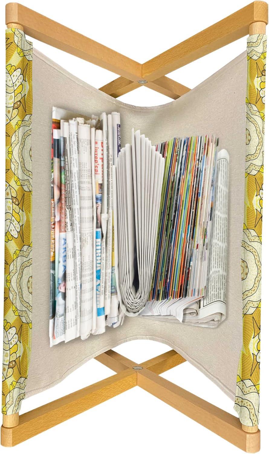 imageAmbesonne Pale Pink Magazine and Book Holder Romantic Roses Garden Illustration Nature Inspired Valentines Day Themed Floor Rack Decor for Interior of Home amp Office 22 x 19 Yellow Coral PinkMarigold Beige Yellow