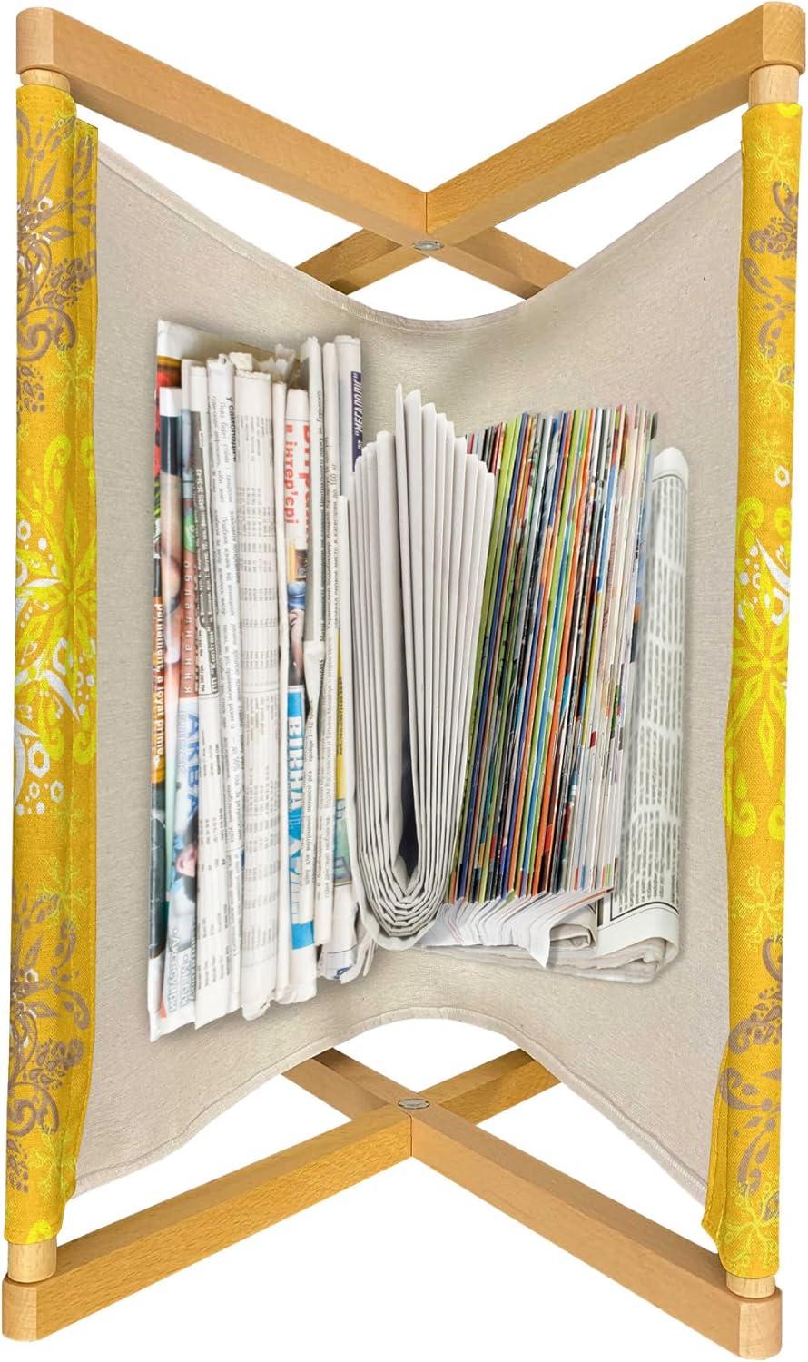 imageAmbesonne Pale Pink Magazine and Book Holder Romantic Roses Garden Illustration Nature Inspired Valentines Day Themed Floor Rack Decor for Interior of Home amp Office 22 x 19 Yellow Coral PinkMarigold Yellow Tan