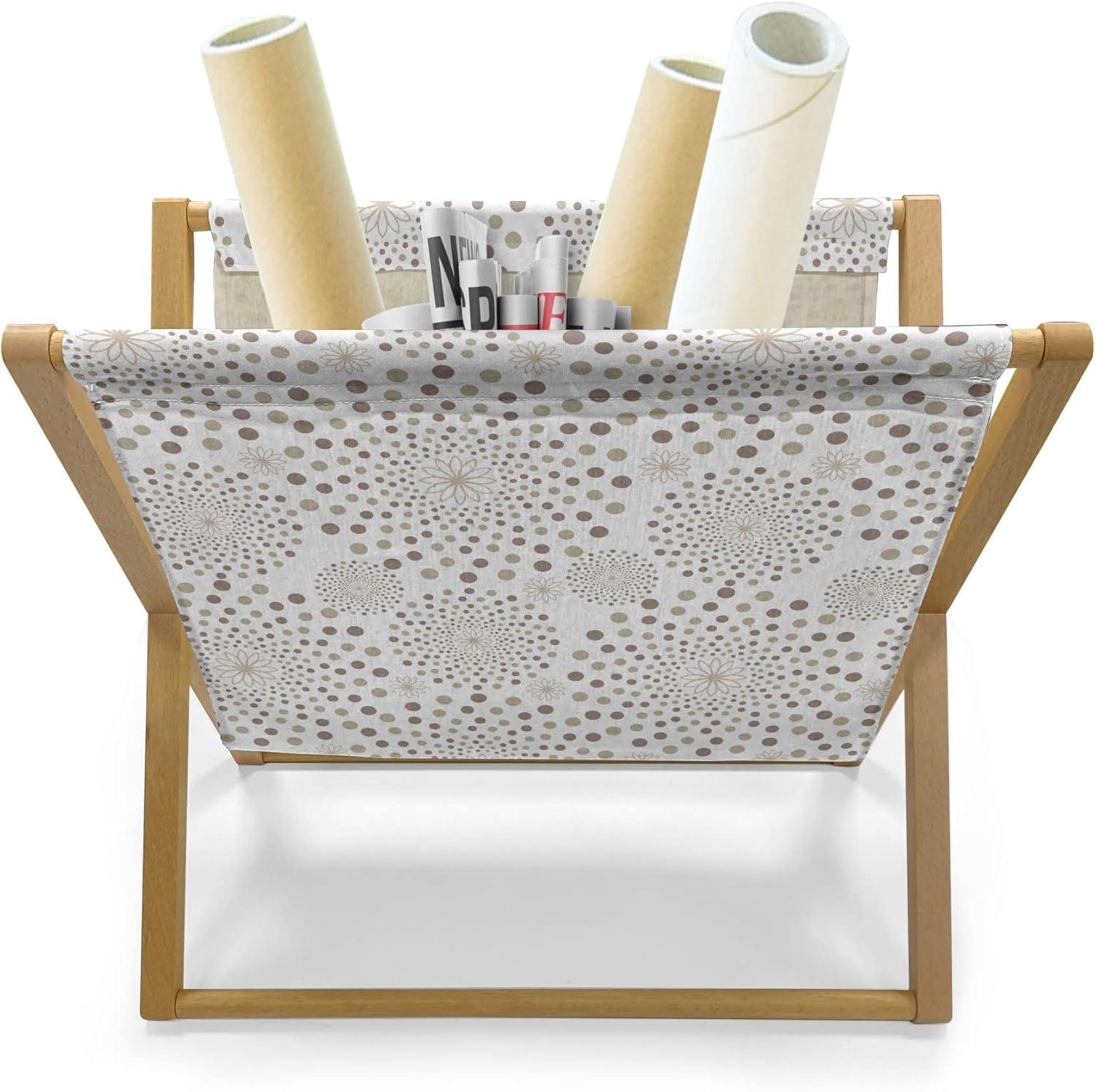 imageAmbesonne Pale Pink Magazine and Book Holder Romantic Roses Garden Illustration Nature Inspired Valentines Day Themed Floor Rack Decor for Interior of Home amp Office 22 x 19 Yellow Coral PinkTan Taupe Beige