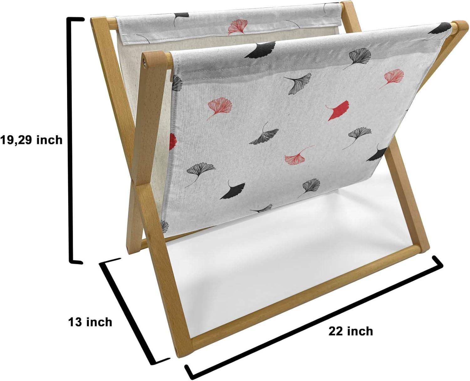 imageAmbesonne Pale Pink Magazine and Book Holder Romantic Roses Garden Illustration Nature Inspired Valentines Day Themed Floor Rack Decor for Interior of Home amp Office 22 x 19 Yellow Coral PinkWhite Black Orange