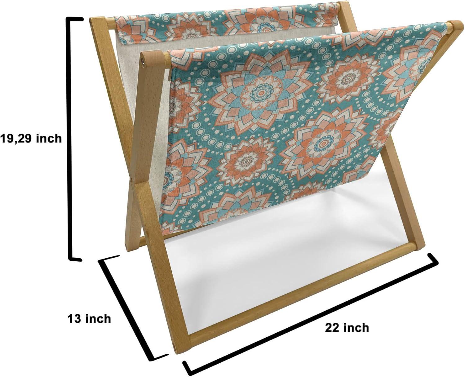 imageAmbesonne Pale Pink Magazine and Book Holder Romantic Roses Garden Illustration Nature Inspired Valentines Day Themed Floor Rack Decor for Interior of Home amp Office 22 x 19 Yellow Coral PinkPale Blue Beige Peach