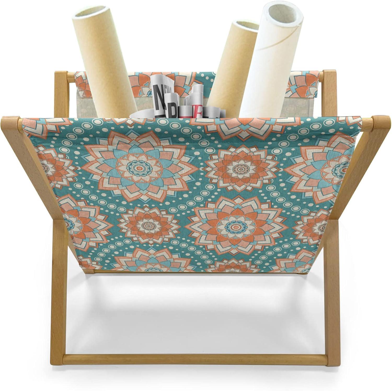 imageAmbesonne Pale Pink Magazine and Book Holder Romantic Roses Garden Illustration Nature Inspired Valentines Day Themed Floor Rack Decor for Interior of Home amp Office 22 x 19 Yellow Coral PinkPale Blue Beige Peach