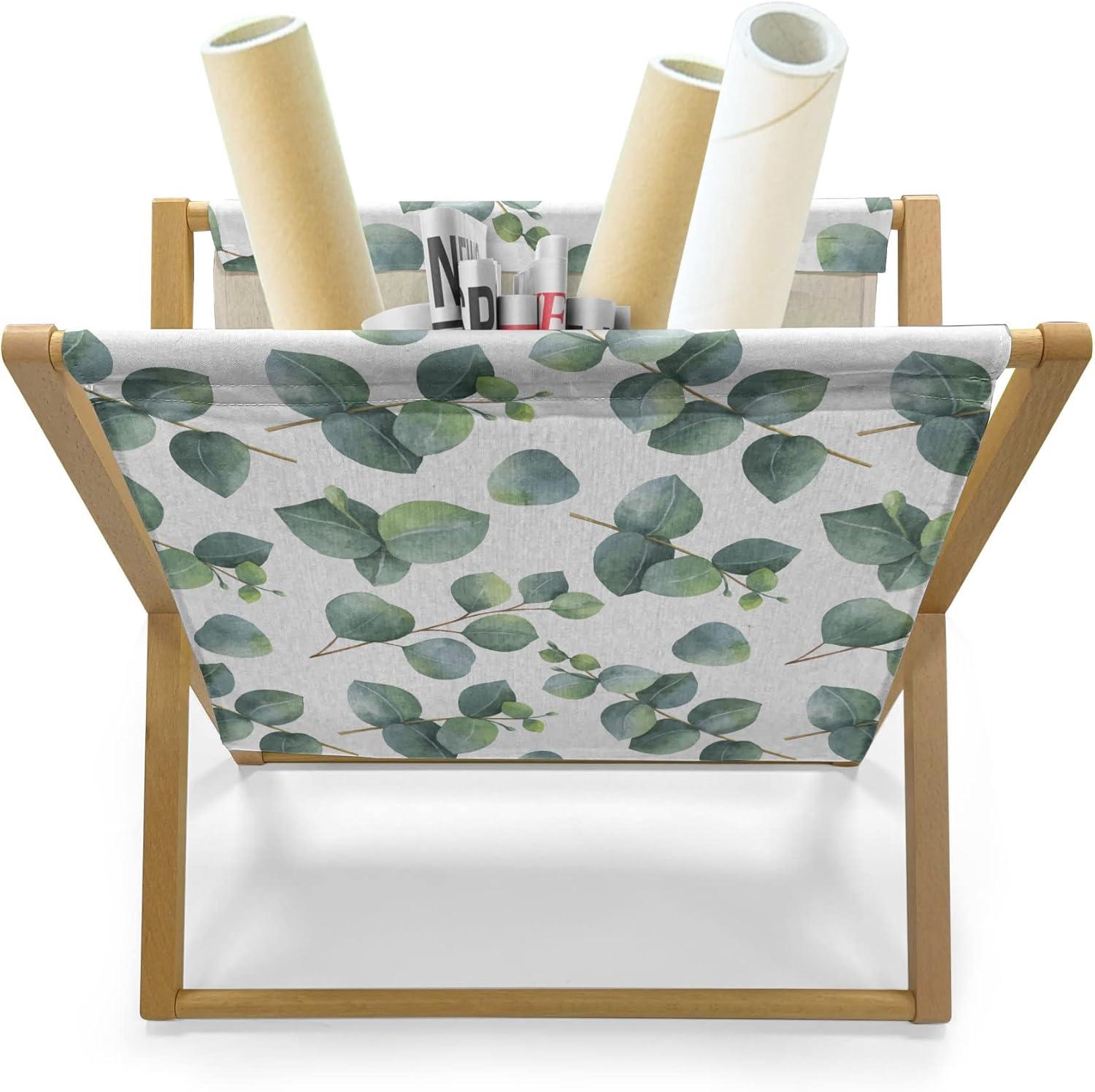 imageAmbesonne Pale Pink Magazine and Book Holder Romantic Roses Garden Illustration Nature Inspired Valentines Day Themed Floor Rack Decor for Interior of Home amp Office 22 x 19 Yellow Coral PinkGreen Pale Brown White