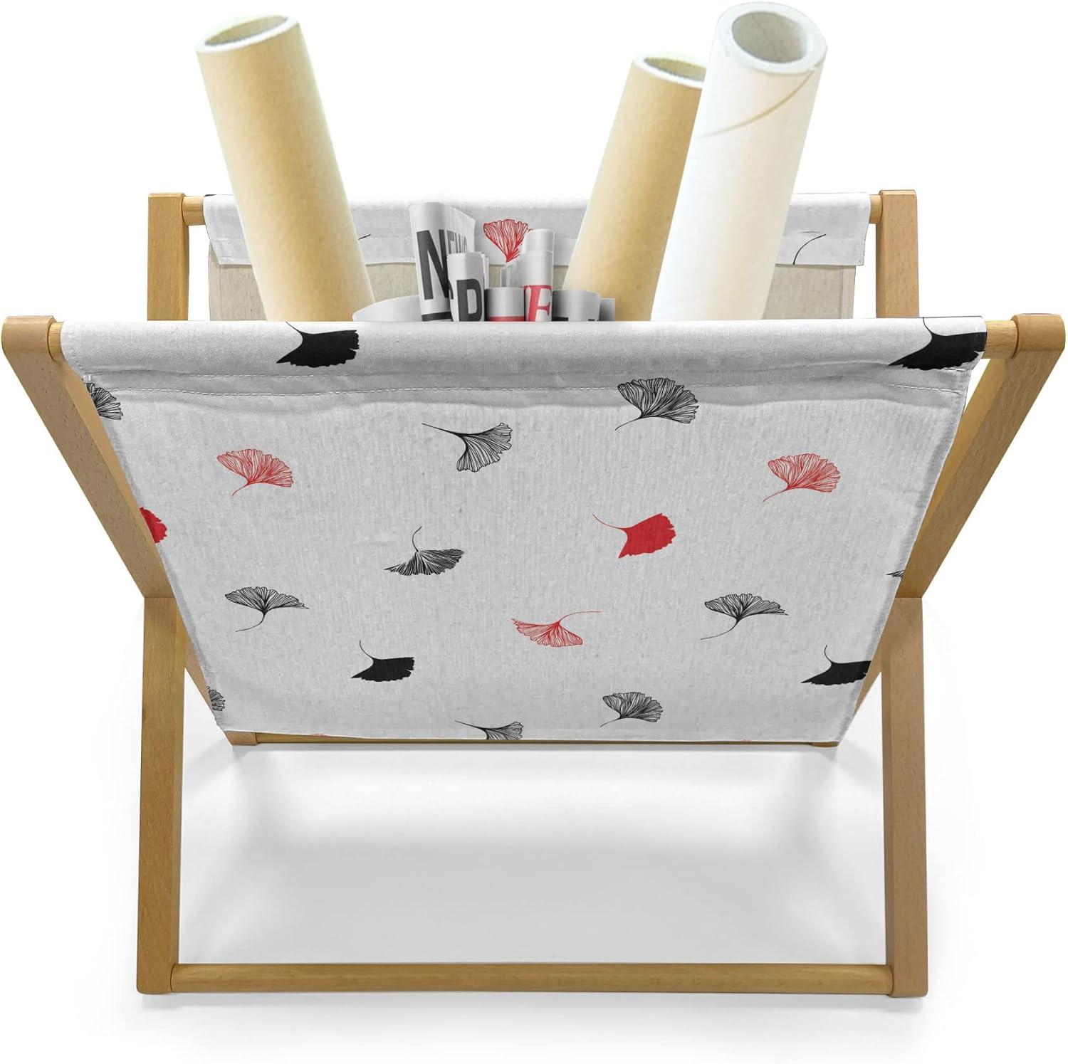 imageAmbesonne Pale Pink Magazine and Book Holder Romantic Roses Garden Illustration Nature Inspired Valentines Day Themed Floor Rack Decor for Interior of Home amp Office 22 x 19 Yellow Coral PinkWhite Black Orange