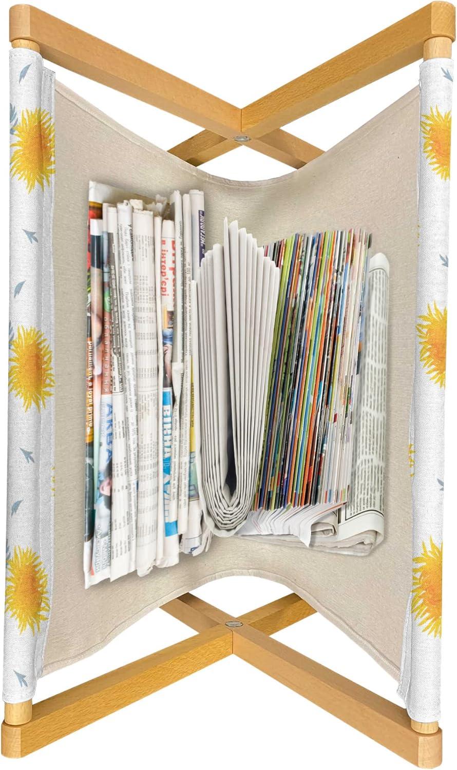 imageAmbesonne Paris Magazine and Book Holder Valentines Day Theme with Eiffel Kissing Couple Hot Air Balloon Wedding Concept Floor Rack Decor for Interior of Home amp Office 22 x 19 Pale Pink RoseMustard Pale Grey
