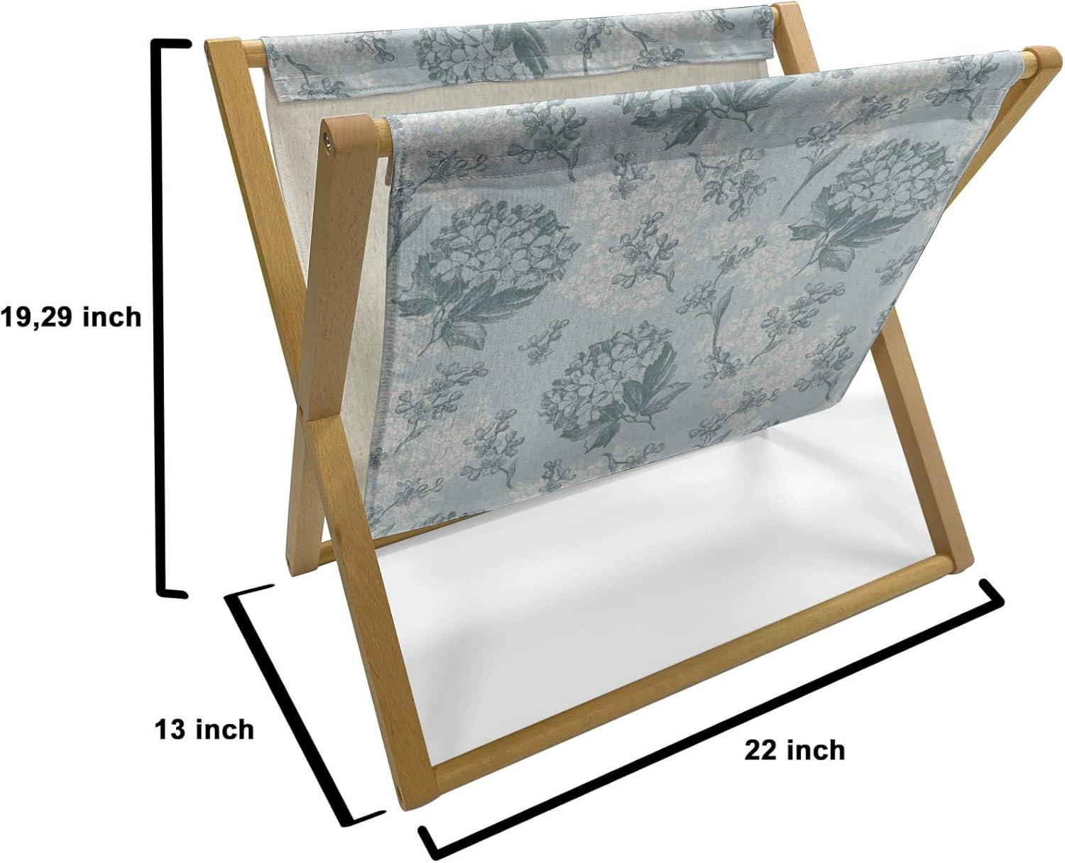 imageAmbesonne Romantic Magazine and Book Holder Lilly Bouquet Valentines Day Themed Arrangement on Polka Dots Backdrop Floor Rack Decor for Interior of Home amp Office 22 x 19 Pistachio Green WhitePale Blue Grey