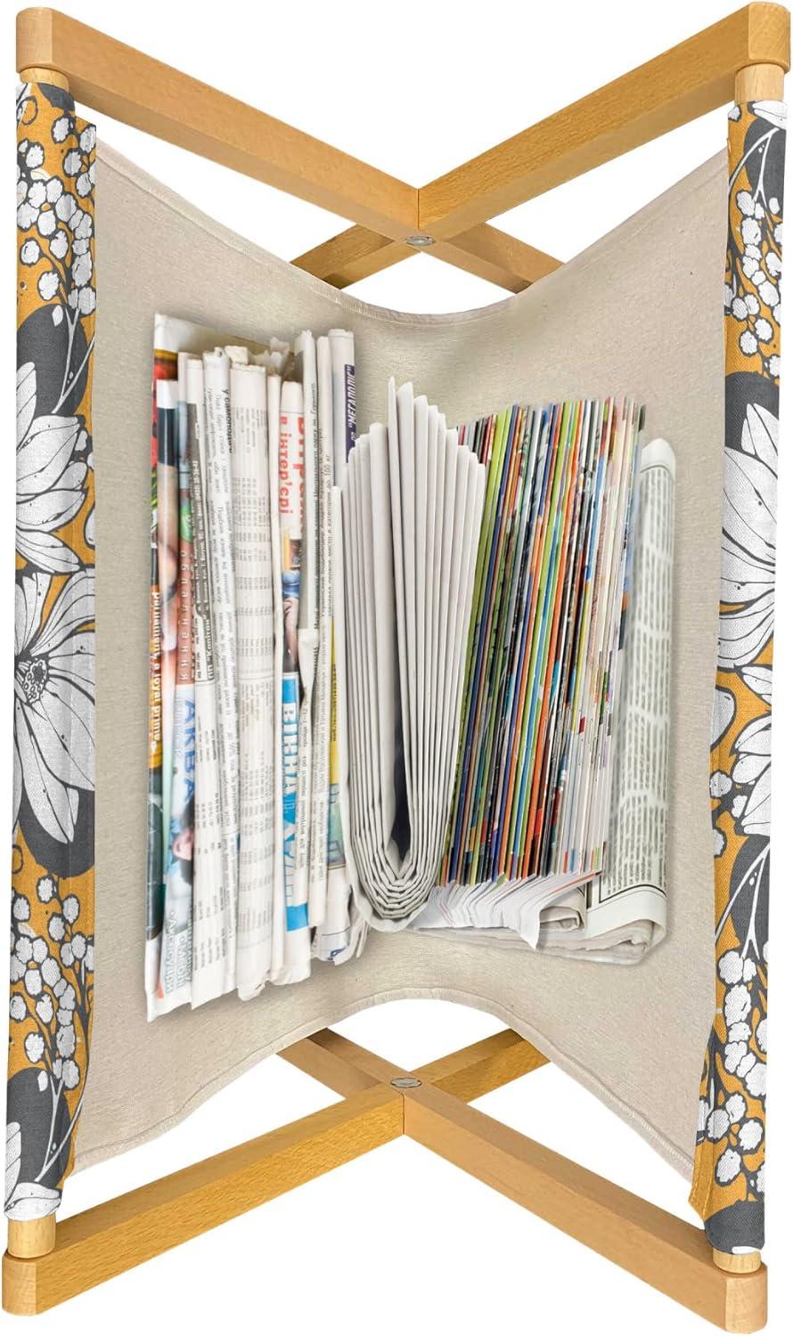 imageAmbesonne Romantic Magazine and Book Holder Lilly Bouquet Valentines Day Themed Arrangement on Polka Dots Backdrop Floor Rack Decor for Interior of Home amp Office 22 x 19 Pistachio Green WhiteCharcoal Grey Marigold