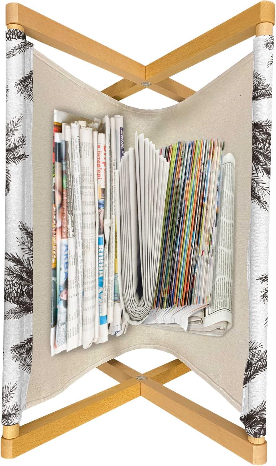imageAmbesonne Romantic Magazine and Book Holder Lilly Bouquet Valentines Day Themed Arrangement on Polka Dots Backdrop Floor Rack Decor for Interior of Home amp Office 22 x 19 Pistachio Green WhiteDark Brown White