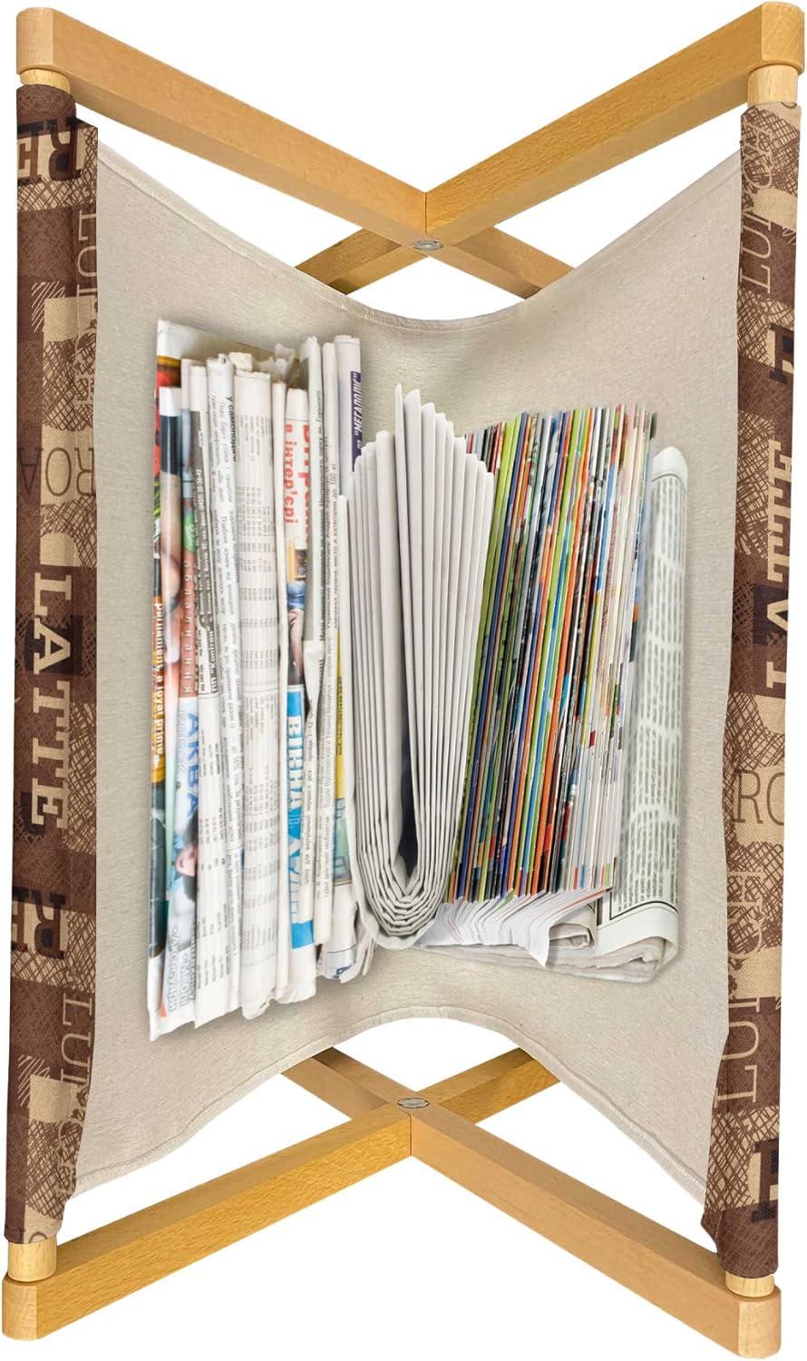 imageAmbesonne Romantic Magazine and Book Holder Lilly Bouquet Valentines Day Themed Arrangement on Polka Dots Backdrop Floor Rack Decor for Interior of Home amp Office 22 x 19 Pistachio Green WhiteBrown Beige