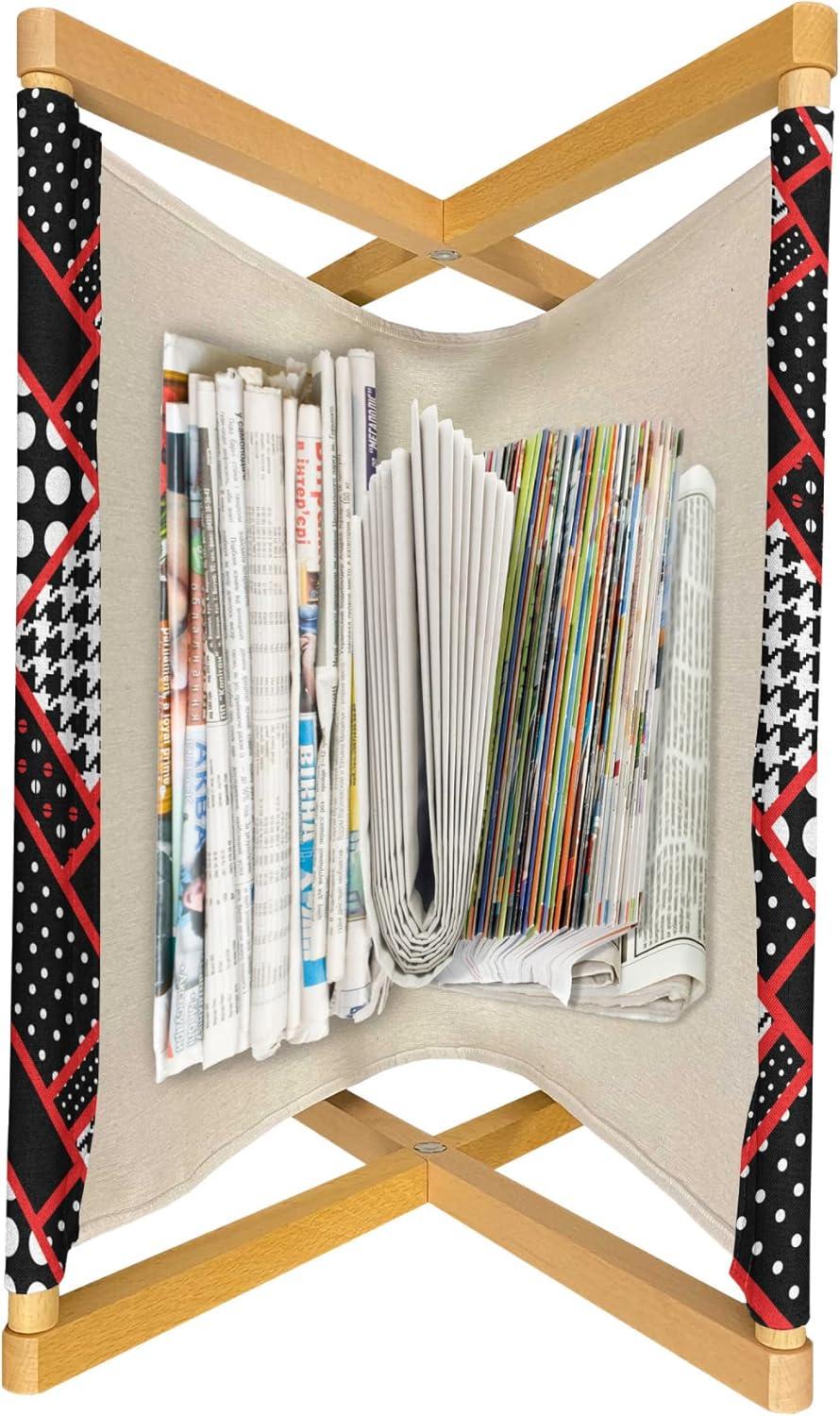 imageAmbesonne Romantic Magazine and Book Holder Lilly Bouquet Valentines Day Themed Arrangement on Polka Dots Backdrop Floor Rack Decor for Interior of Home amp Office 22 x 19 Pistachio Green WhiteScarlet White Black