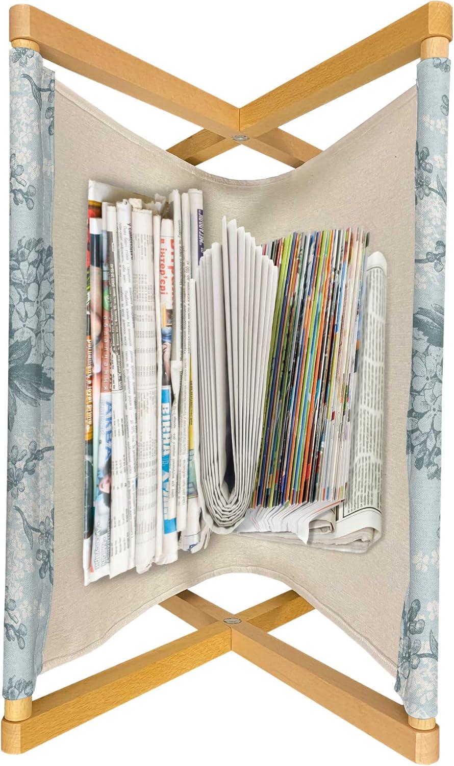 imageAmbesonne Romantic Magazine and Book Holder Lilly Bouquet Valentines Day Themed Arrangement on Polka Dots Backdrop Floor Rack Decor for Interior of Home amp Office 22 x 19 Pistachio Green WhitePale Blue Grey