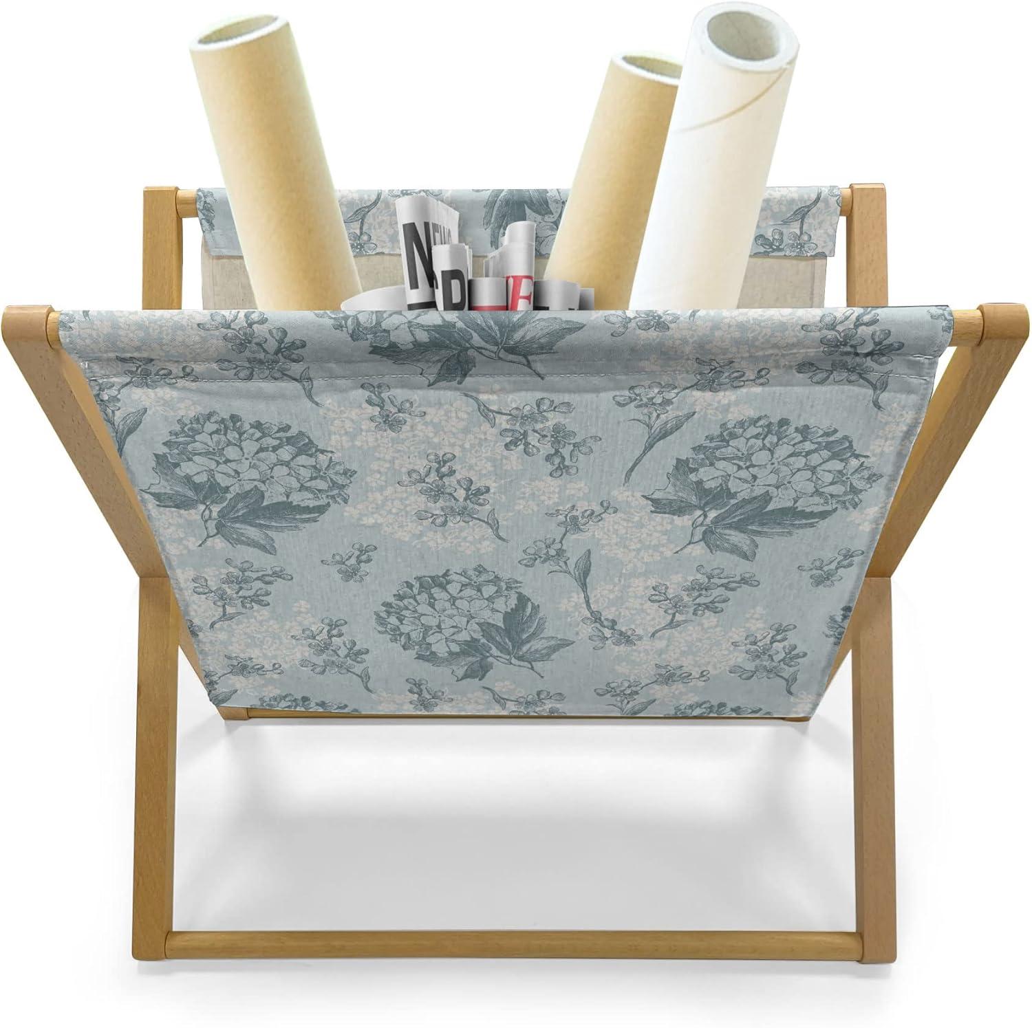 imageAmbesonne Romantic Magazine and Book Holder Lilly Bouquet Valentines Day Themed Arrangement on Polka Dots Backdrop Floor Rack Decor for Interior of Home amp Office 22 x 19 Pistachio Green WhitePale Blue Grey