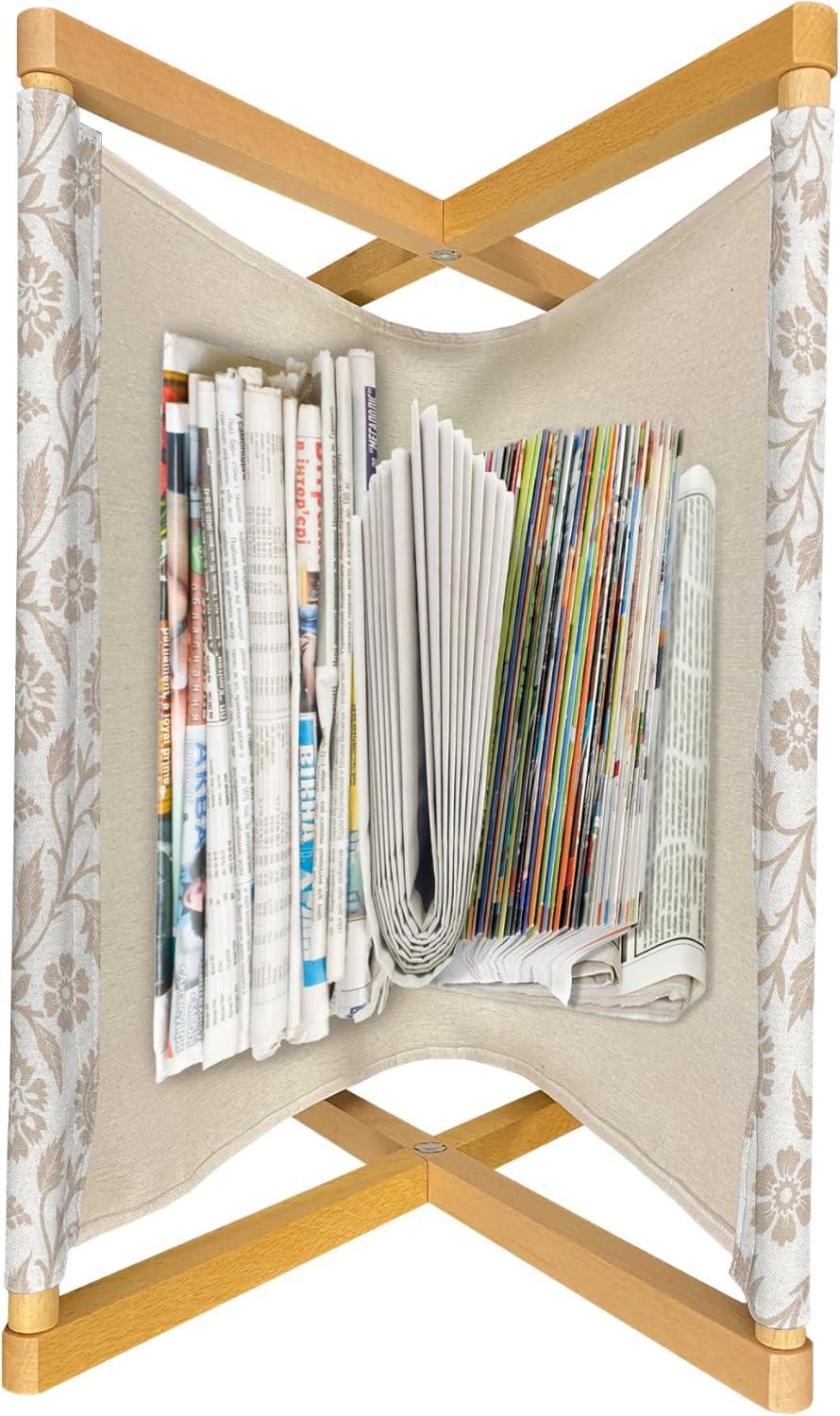 imageAmbesonne Romantic Magazine and Book Holder Lilly Bouquet Valentines Day Themed Arrangement on Polka Dots Backdrop Floor Rack Decor for Interior of Home amp Office 22 x 19 Pistachio Green WhiteBeige White