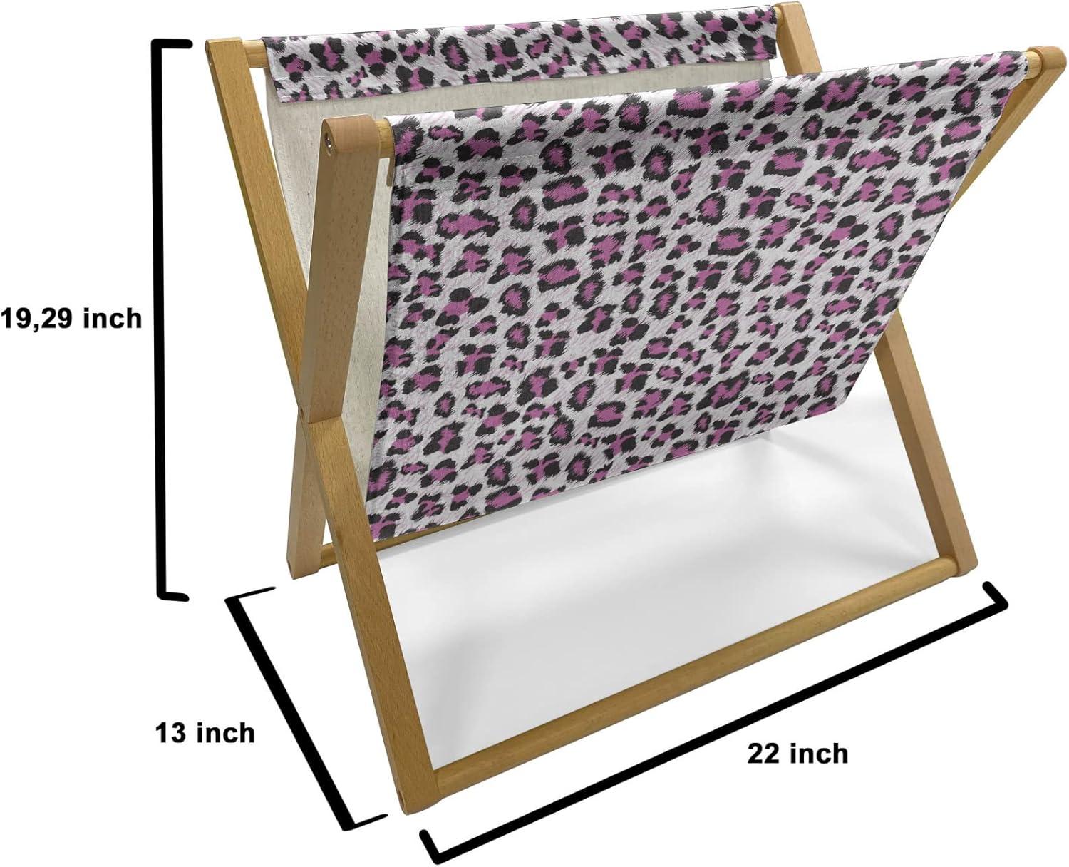 imageAmbesonne Romantic Magazine and Book Holder Lilly Bouquet Valentines Day Themed Arrangement on Polka Dots Backdrop Floor Rack Decor for Interior of Home amp Office 22 x 19 Pistachio Green WhitePink Black White