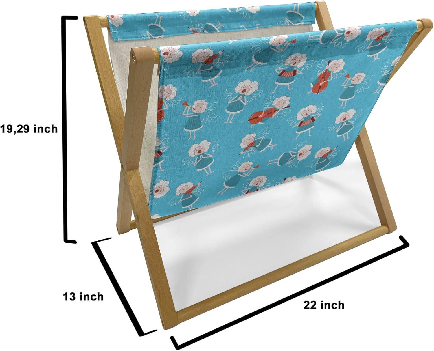 imageAmbesonne Romantic Magazine and Book Holder Lilly Bouquet Valentines Day Themed Arrangement on Polka Dots Backdrop Floor Rack Decor for Interior of Home amp Office 22 x 19 Pistachio Green WhiteBlue Red White
