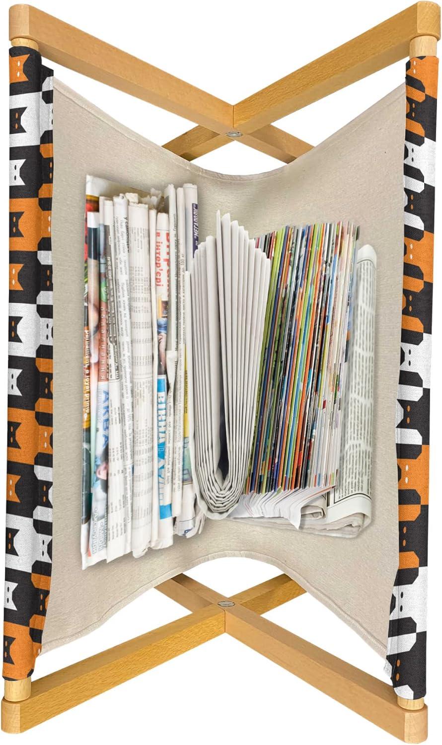 imageAmbesonne Romantic Magazine and Book Holder Lilly Bouquet Valentines Day Themed Arrangement on Polka Dots Backdrop Floor Rack Decor for Interior of Home amp Office 22 x 19 Pistachio Green WhiteOrange Black White