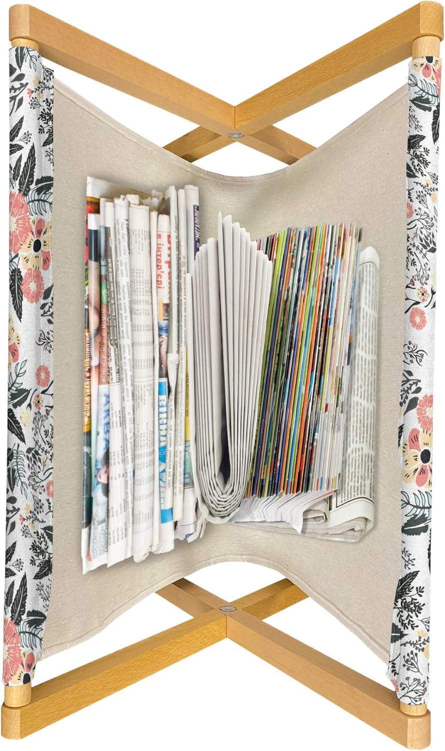 imageAmbesonne Romantic Magazine and Book Holder Lilly Bouquet Valentines Day Themed Arrangement on Polka Dots Backdrop Floor Rack Decor for Interior of Home amp Office 22 x 19 Pistachio Green WhiteCharcoal Grey Mustard