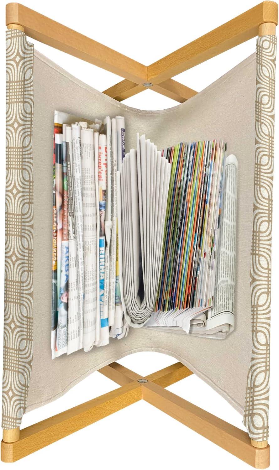 imageAmbesonne Romantic Magazine and Book Holder Lilly Bouquet Valentines Day Themed Arrangement on Polka Dots Backdrop Floor Rack Decor for Interior of Home amp Office 22 x 19 Pistachio Green WhitePale Brown White
