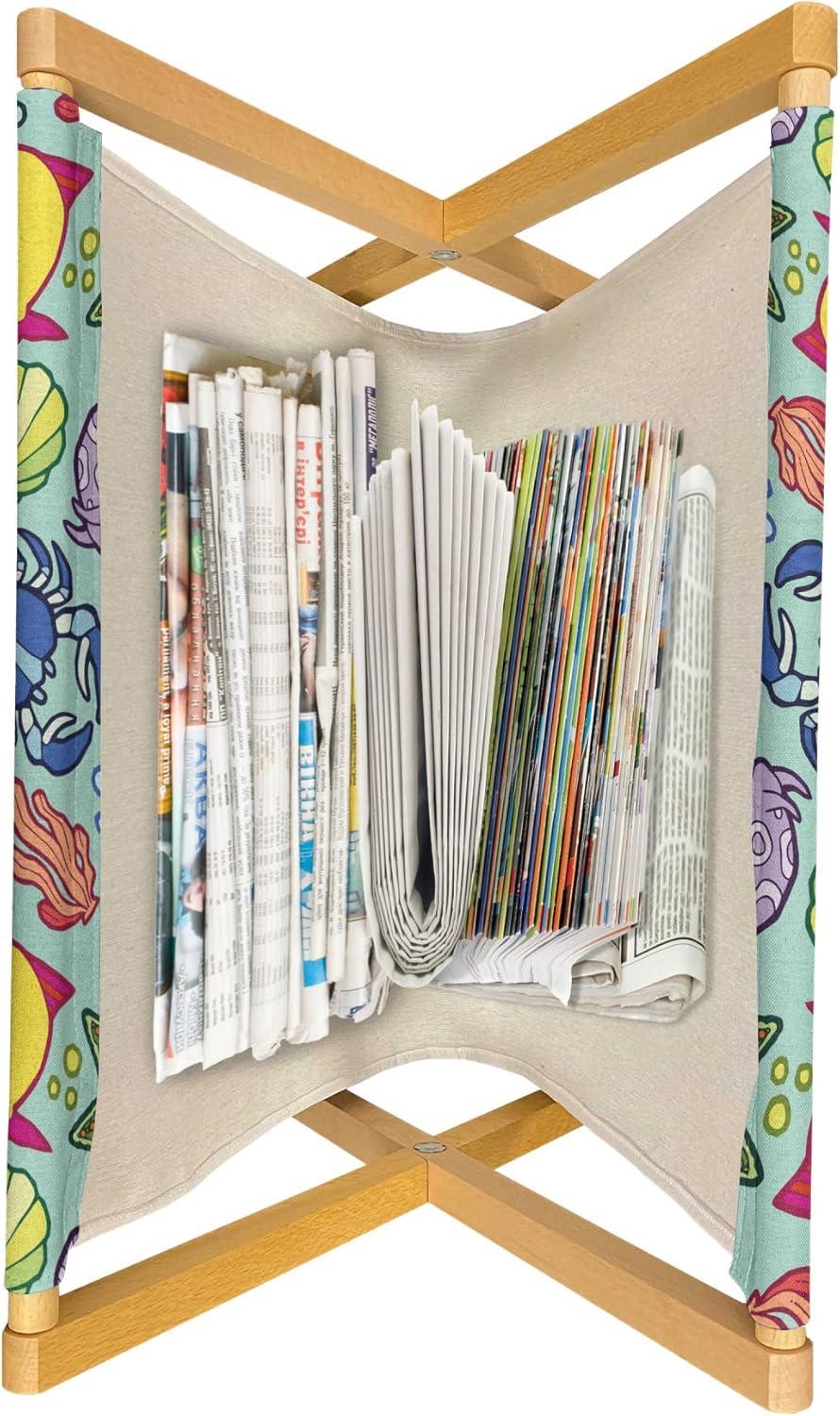 imageAmbesonne Romantic Magazine and Book Holder Valentines Day Theme Heart Shaped Love You Balloons Happiness Birthday Floor Rack Decor for Interior of Home amp Office 22 x 19 Dark Coral and WhiteSeafoam and Multicolor