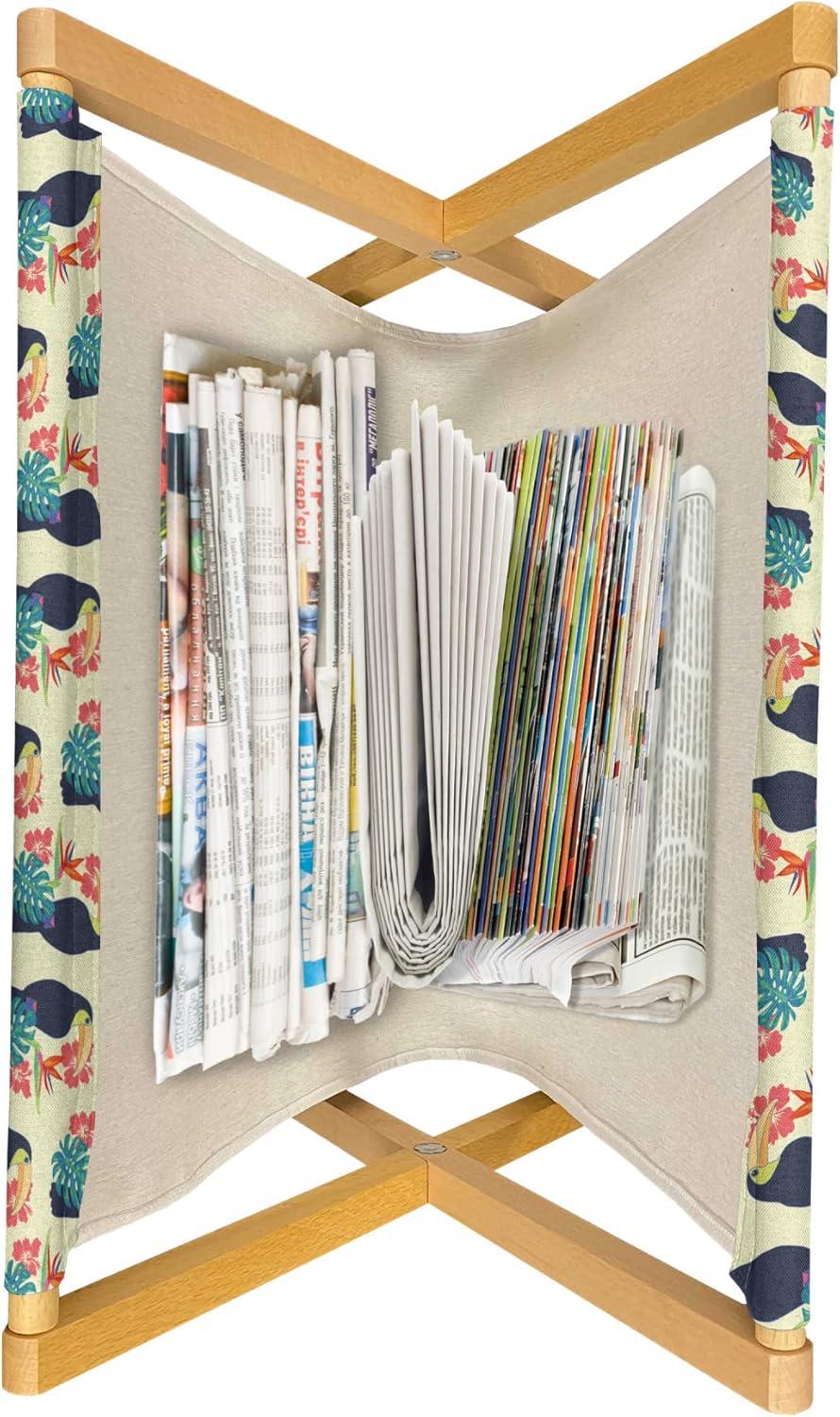 imageAmbesonne Romantic Magazine and Book Holder Valentines Day Themed Layout Petite Girly Heart Mothers Day Love Inspired Floor Rack Decor for Interior of Home amp Office 22 x 19 Pink and WhiteCream Multicolor