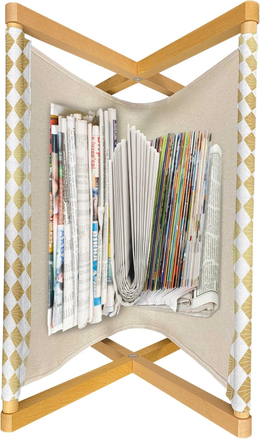 imageAmbesonne Romantic Magazine and Book Holder Valentines Day Themed Layout Petite Girly Heart Mothers Day Love Inspired Floor Rack Decor for Interior of Home amp Office 22 x 19 Pink and WhitePale Coffee and White