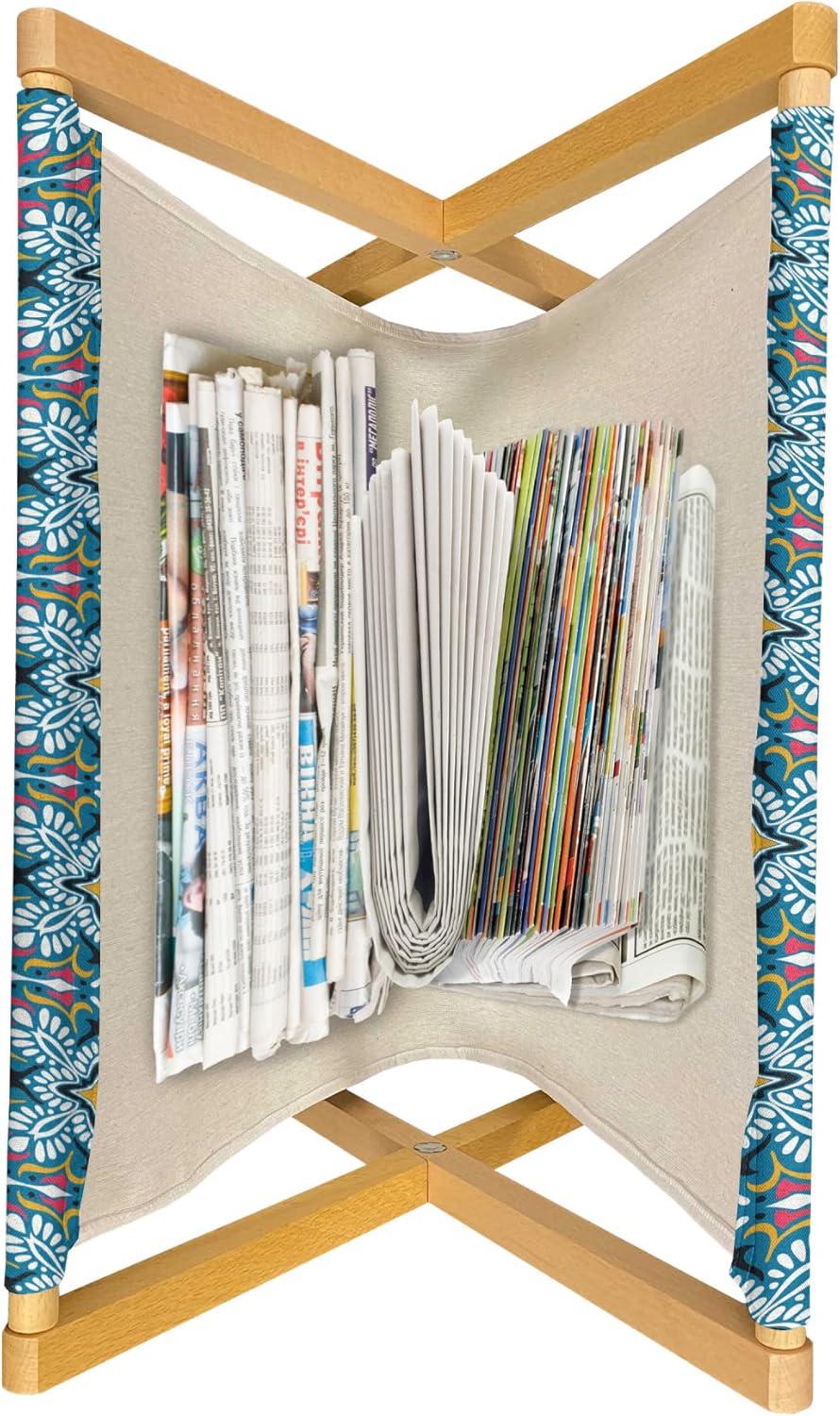 imageAmbesonne Romantic Magazine and Book Holder Valentines Day Themed Layout Petite Girly Heart Mothers Day Love Inspired Floor Rack Decor for Interior of Home amp Office 22 x 19 Pink and WhiteSky Blue Multicolor