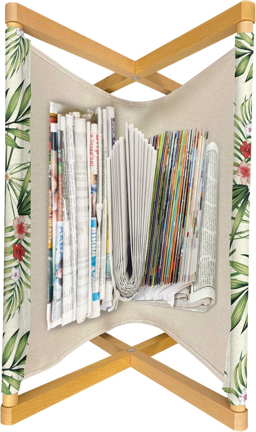 imageAmbesonne Romantic Magazine and Book Holder Valentines Day Themed Layout Petite Girly Heart Mothers Day Love Inspired Floor Rack Decor for Interior of Home amp Office 22 x 19 Pink and WhiteIvory and Multicolor
