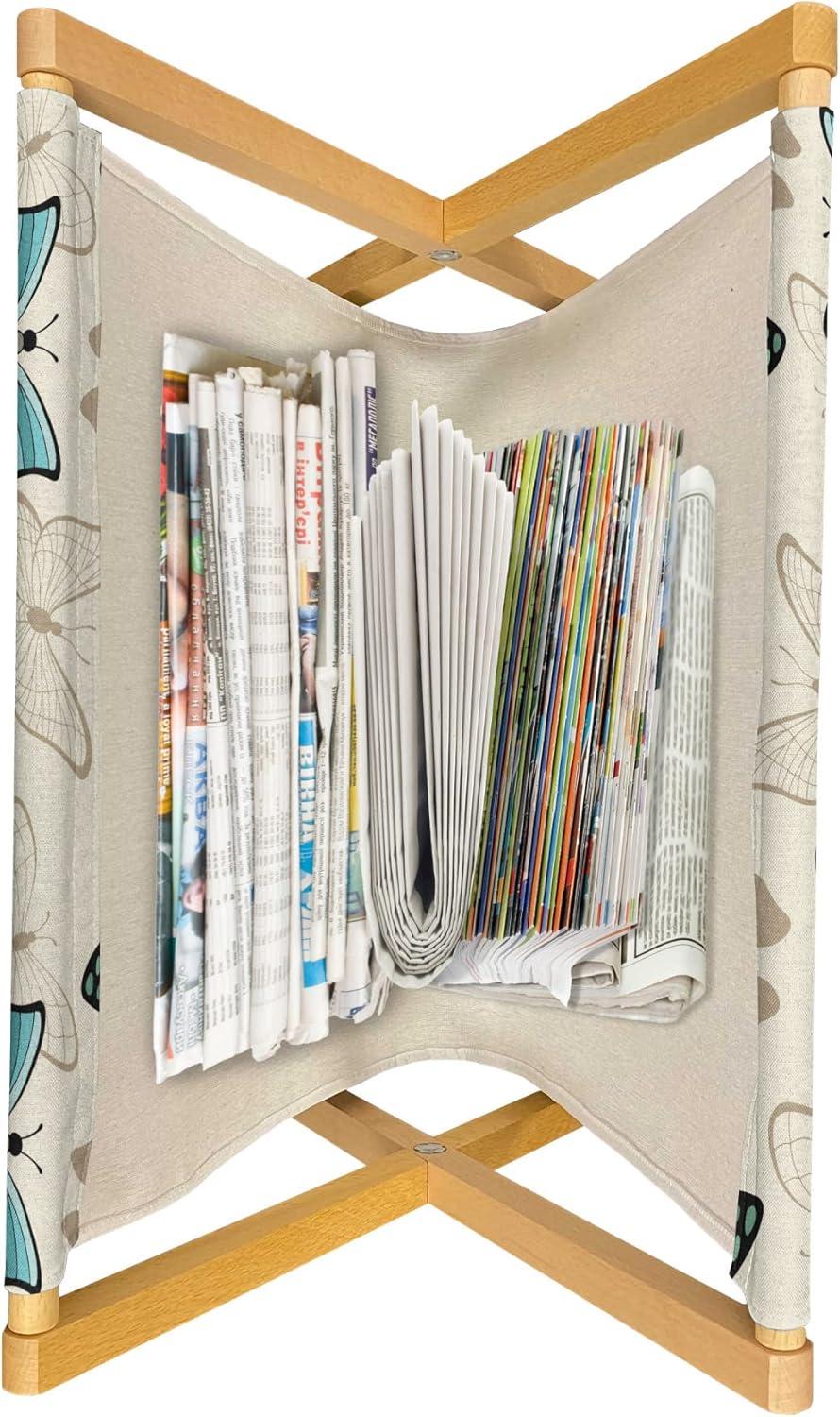 imageAmbesonne Romantic Magazine and Book Holder Valentines Day Themed Layout Petite Girly Heart Mothers Day Love Inspired Floor Rack Decor for Interior of Home amp Office 22 x 19 Pink and WhiteEggshell Multicolor
