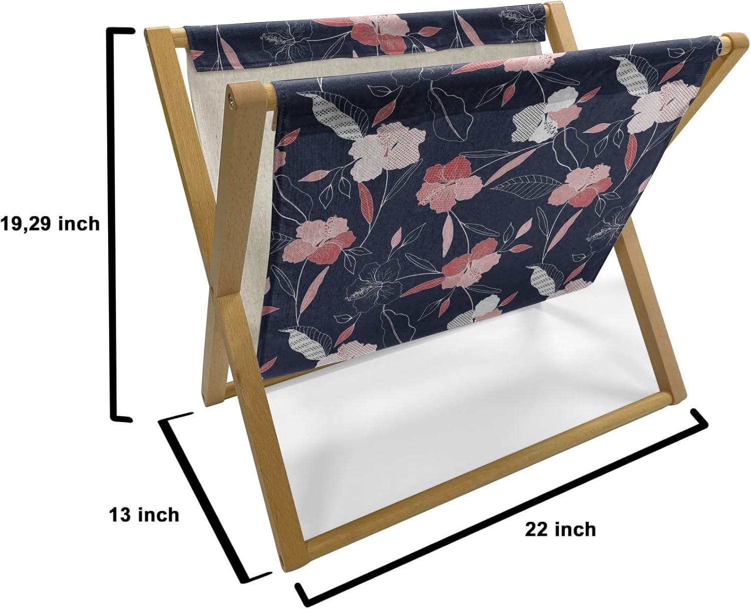 imageAmbesonne Roses Magazine and Book Holder Flowers Petals and Buds on Plain Backdrop Valentines Day Themed Print Floor Rack Decor for Interior of Home amp Office 22 x 19 Vermilion Emerald WhiteIndigo Pale Ruby