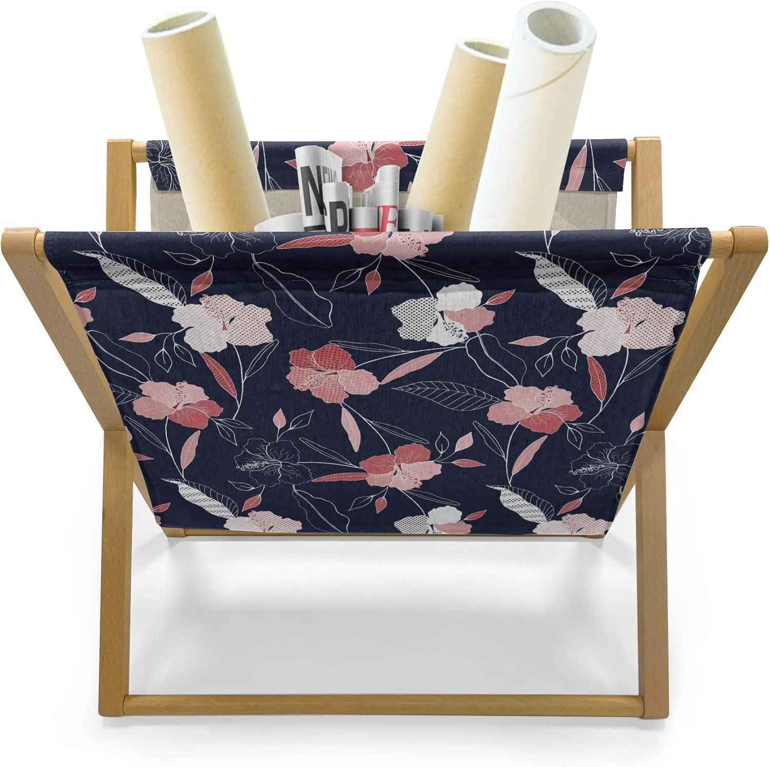 imageAmbesonne Roses Magazine and Book Holder Flowers Petals and Buds on Plain Backdrop Valentines Day Themed Print Floor Rack Decor for Interior of Home amp Office 22 x 19 Vermilion Emerald WhiteIndigo Pale Ruby
