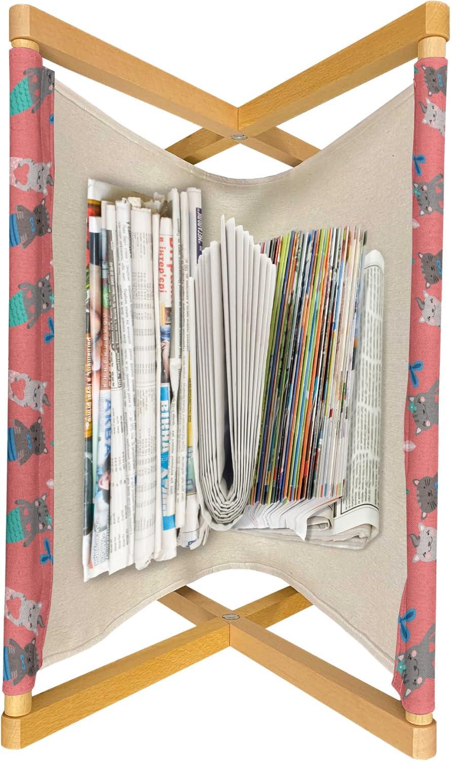 imageAmbesonne Roses Magazine and Book Holder Flowers Petals and Buds on Plain Backdrop Valentines Day Themed Print Floor Rack Decor for Interior of Home amp Office 22 x 19 Vermilion Emerald WhiteDark Coral Multicolour