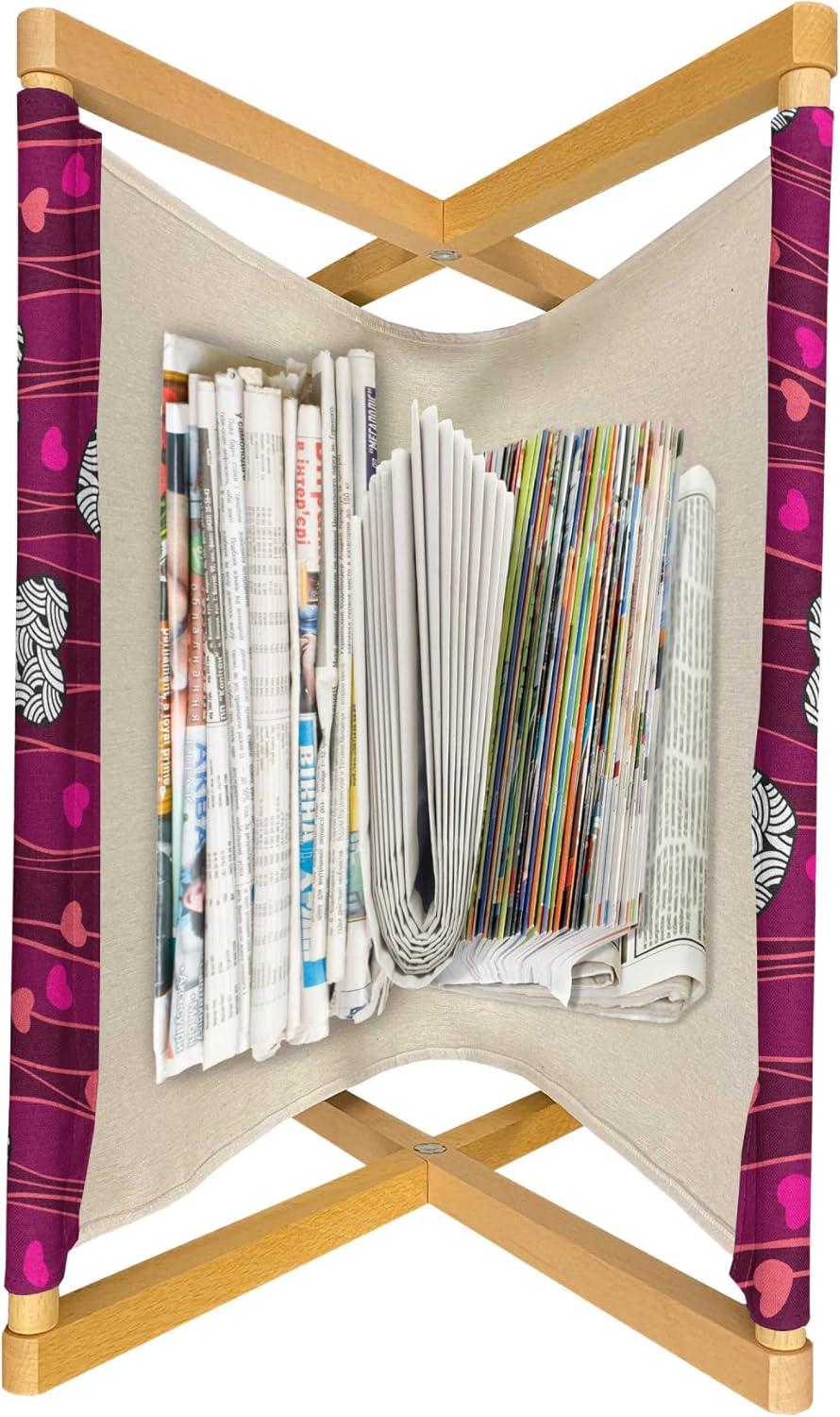 imageAmbesonne Roses Magazine and Book Holder Flowers Petals and Buds on Plain Backdrop Valentines Day Themed Print Floor Rack Decor for Interior of Home amp Office 22 x 19 Vermilion Emerald WhiteMagenta Raspberry White